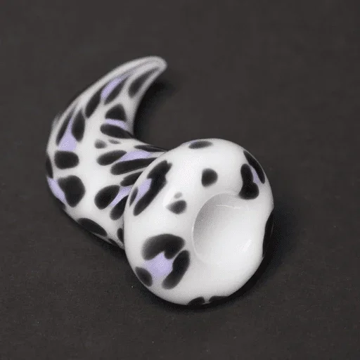 AAA Glass - Animal Claw Chillum Pink Slyme Leopard #2 - Image 2