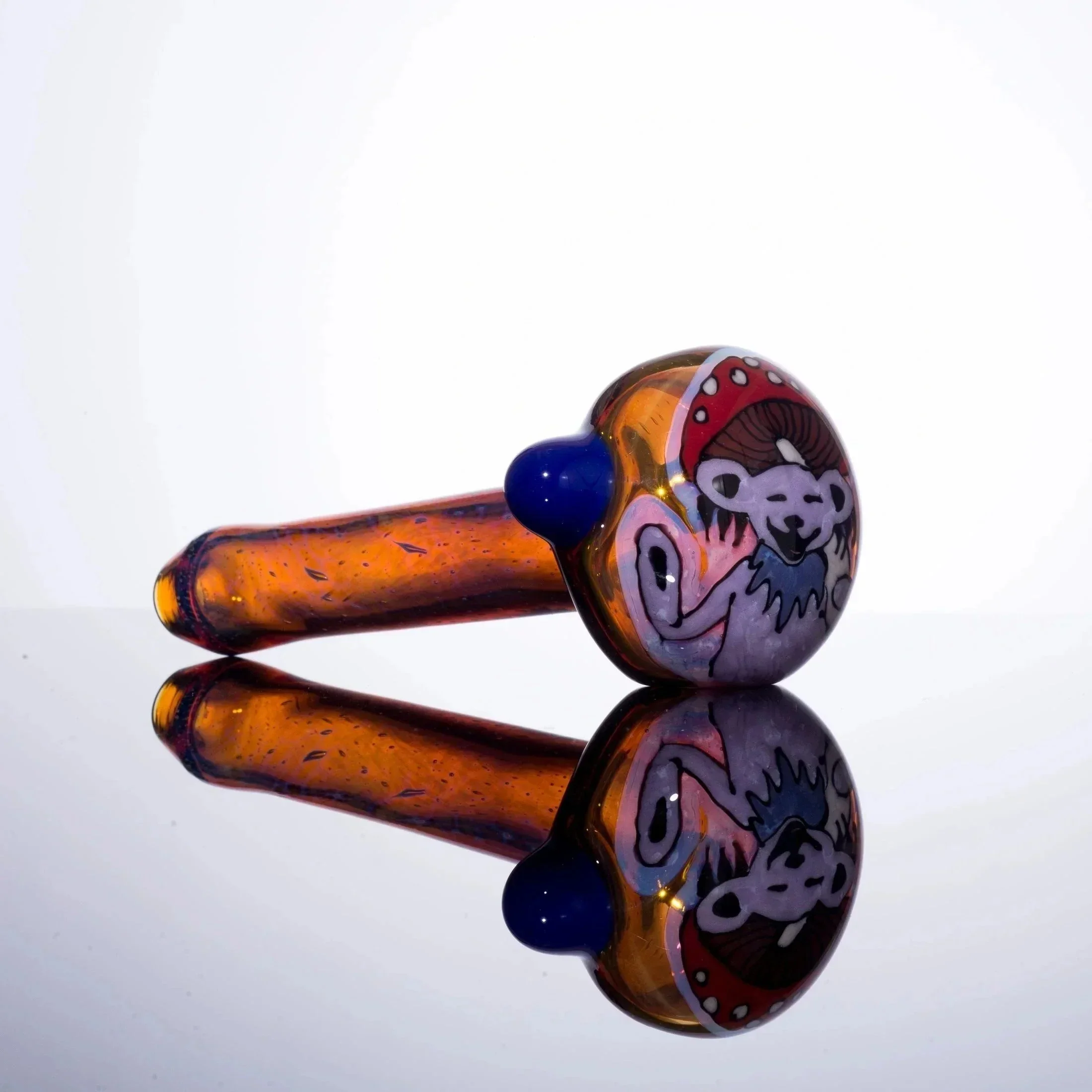 "American Beauty" Chillary Bogart Dancing Shroom Bear Spoon - Image 3
