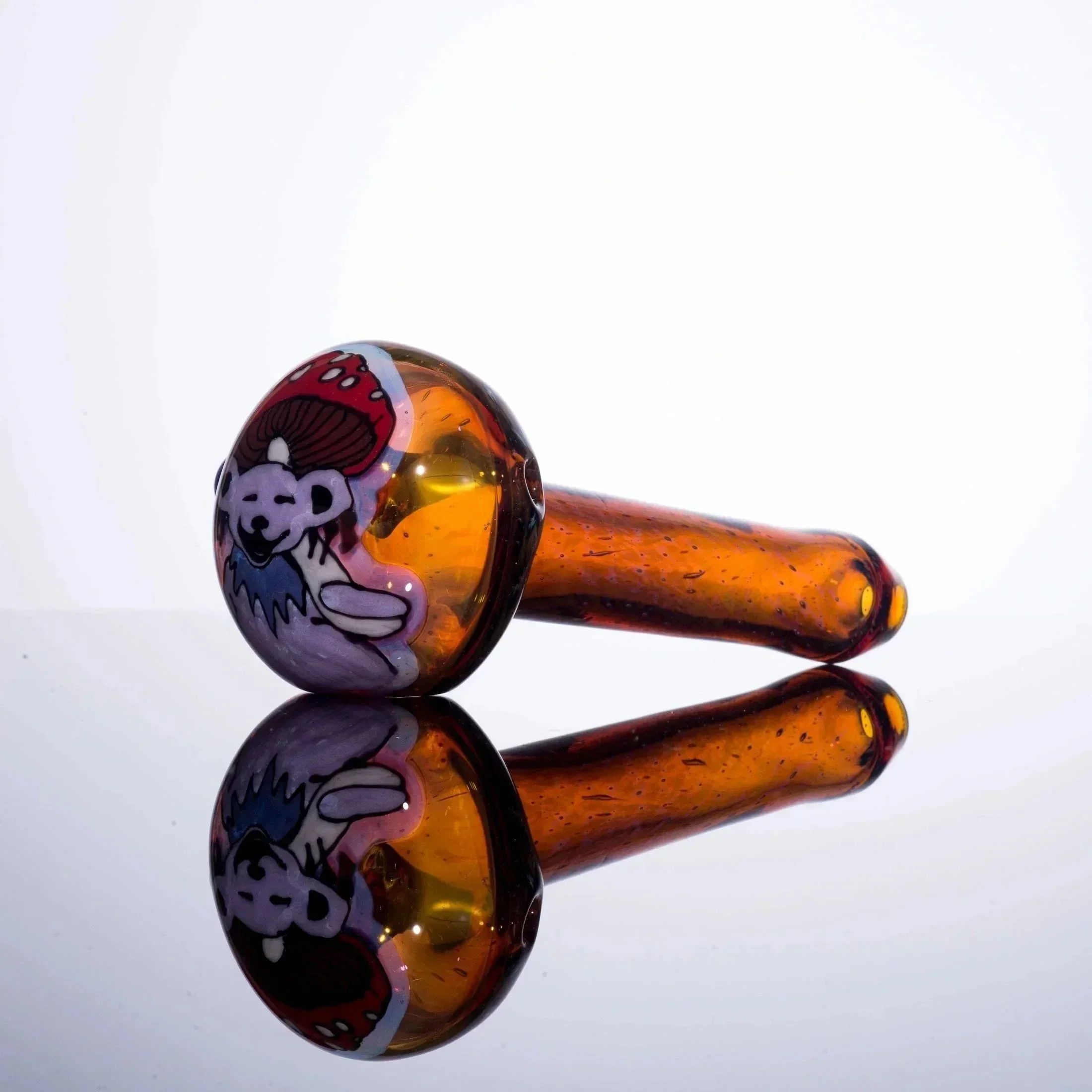 "American Beauty" Chillary Bogart Dancing Shroom Bear Spoon - Image 9