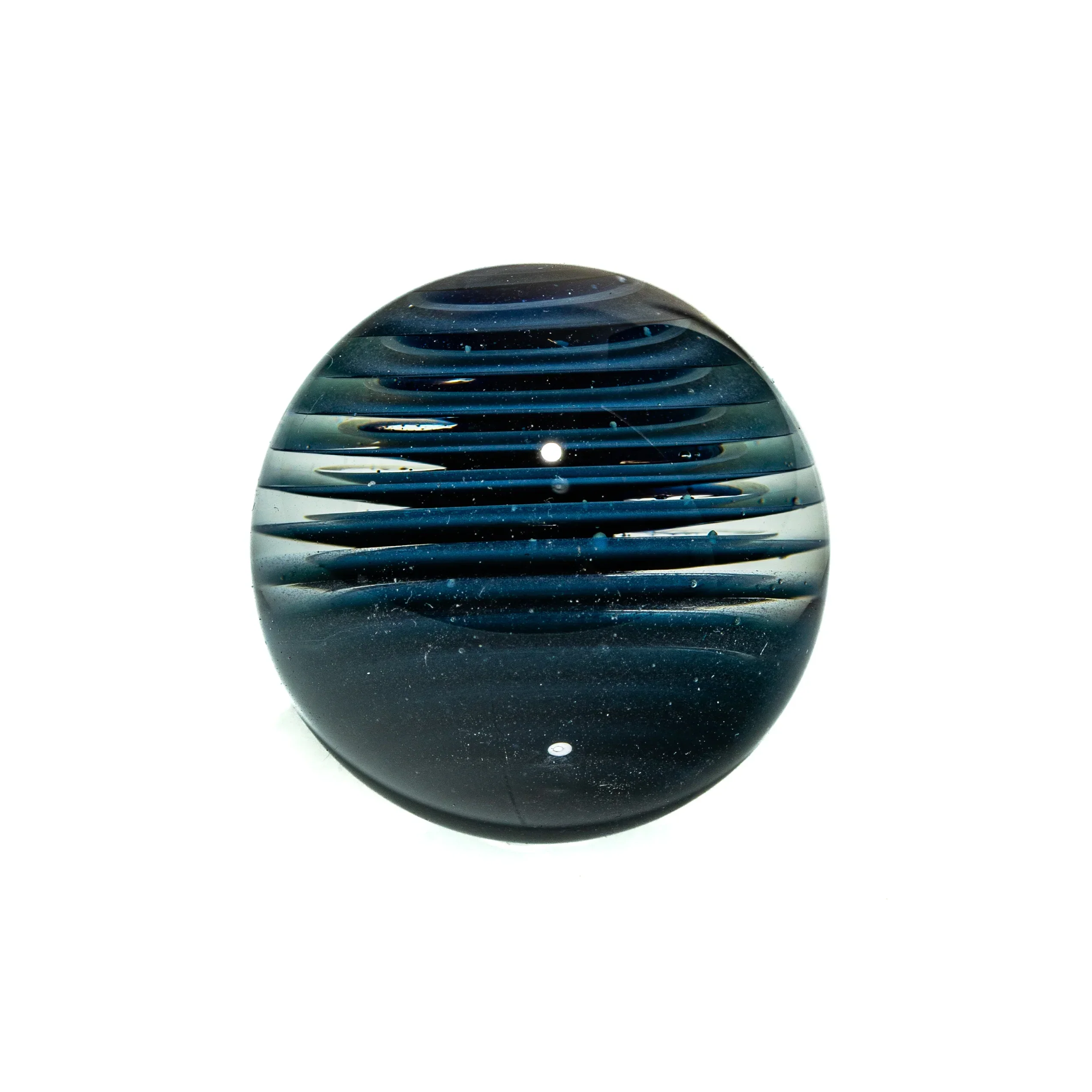 Austin Wilson Glass - Electrum & Cobalt Filigree 23MM Marble - Image 3