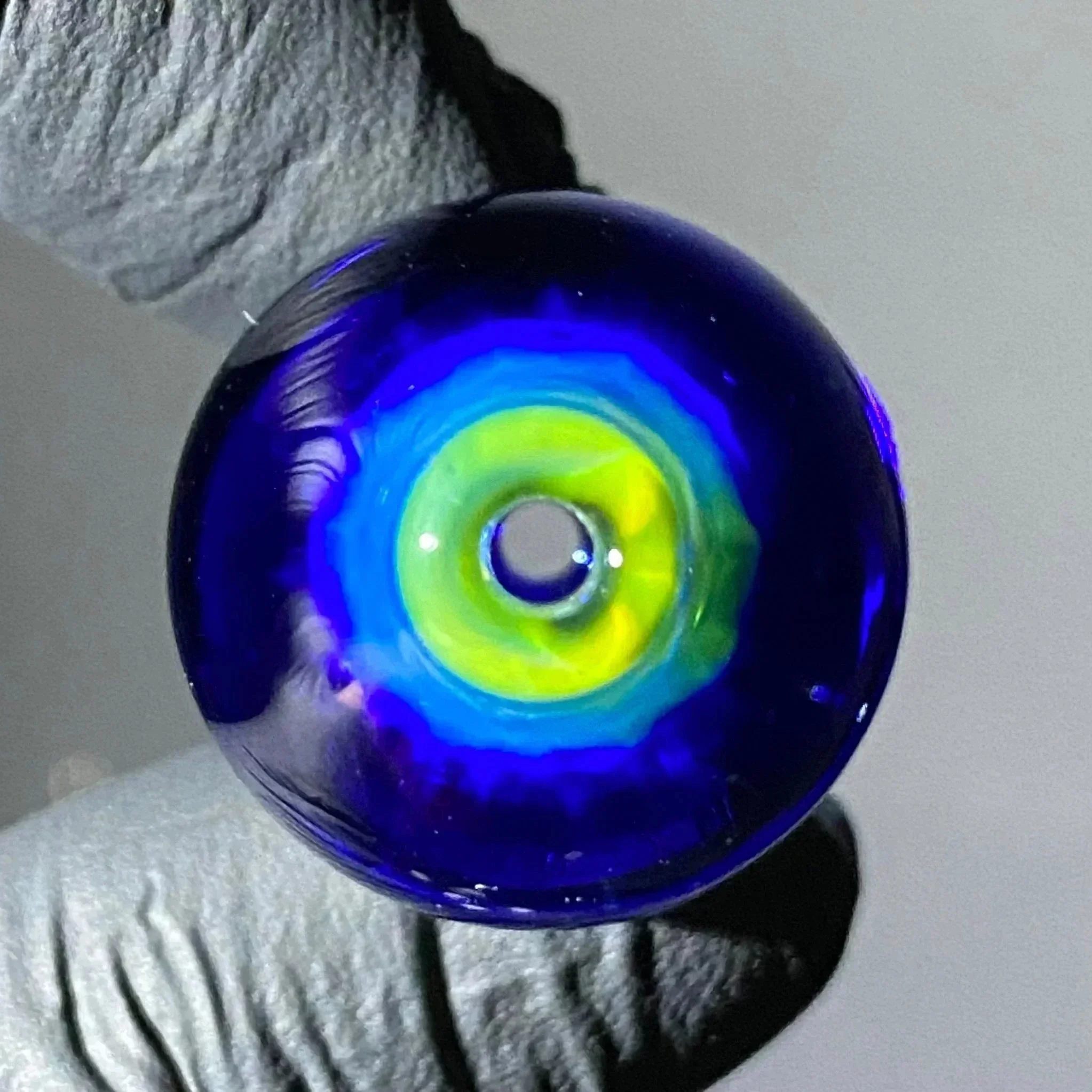 Beak Glass - Blue Dream & Northstar Yellow Bubble Cap - Image 5