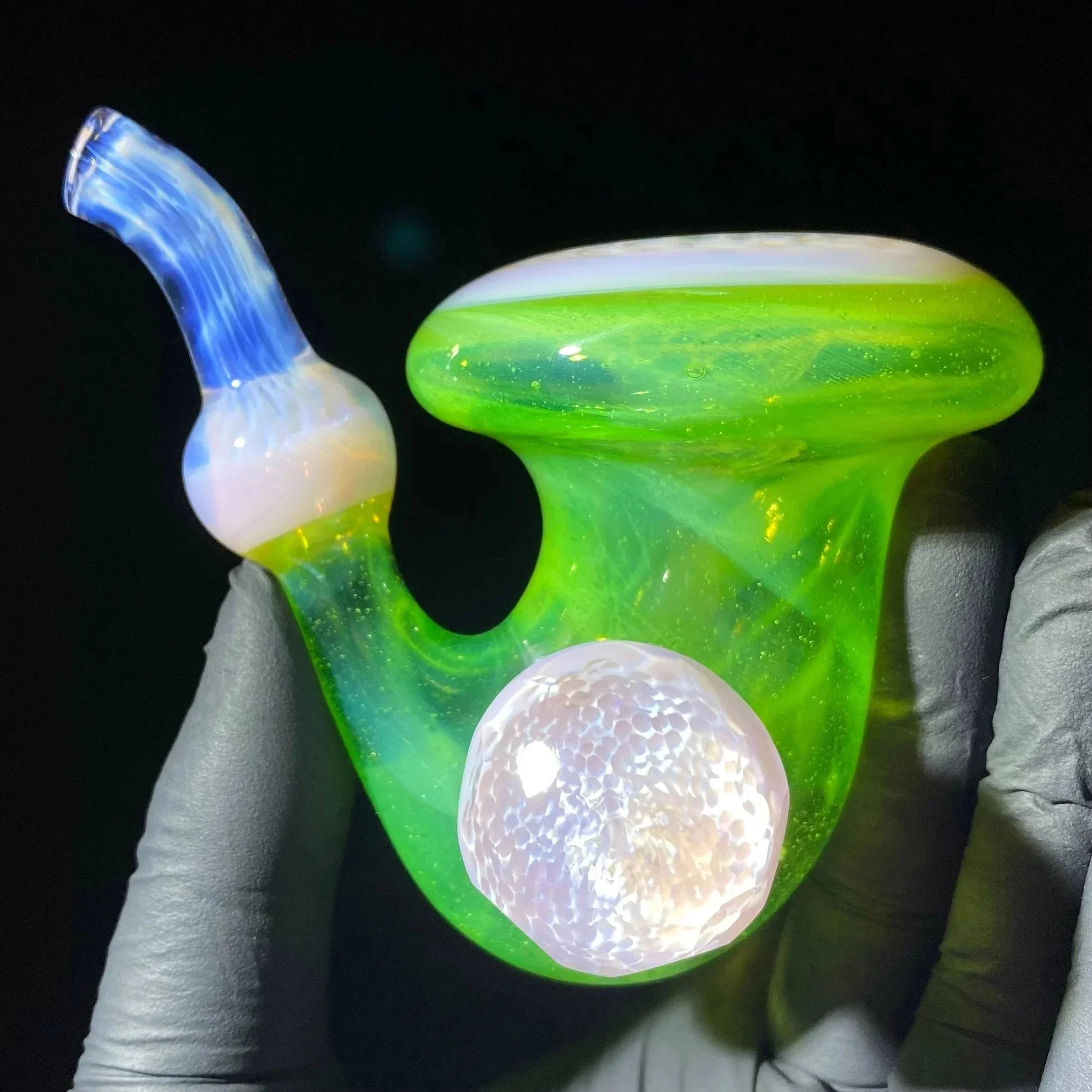 Beak Glass - Slyme & Blossom Faceted Honeycomb Sherlock - Image 10