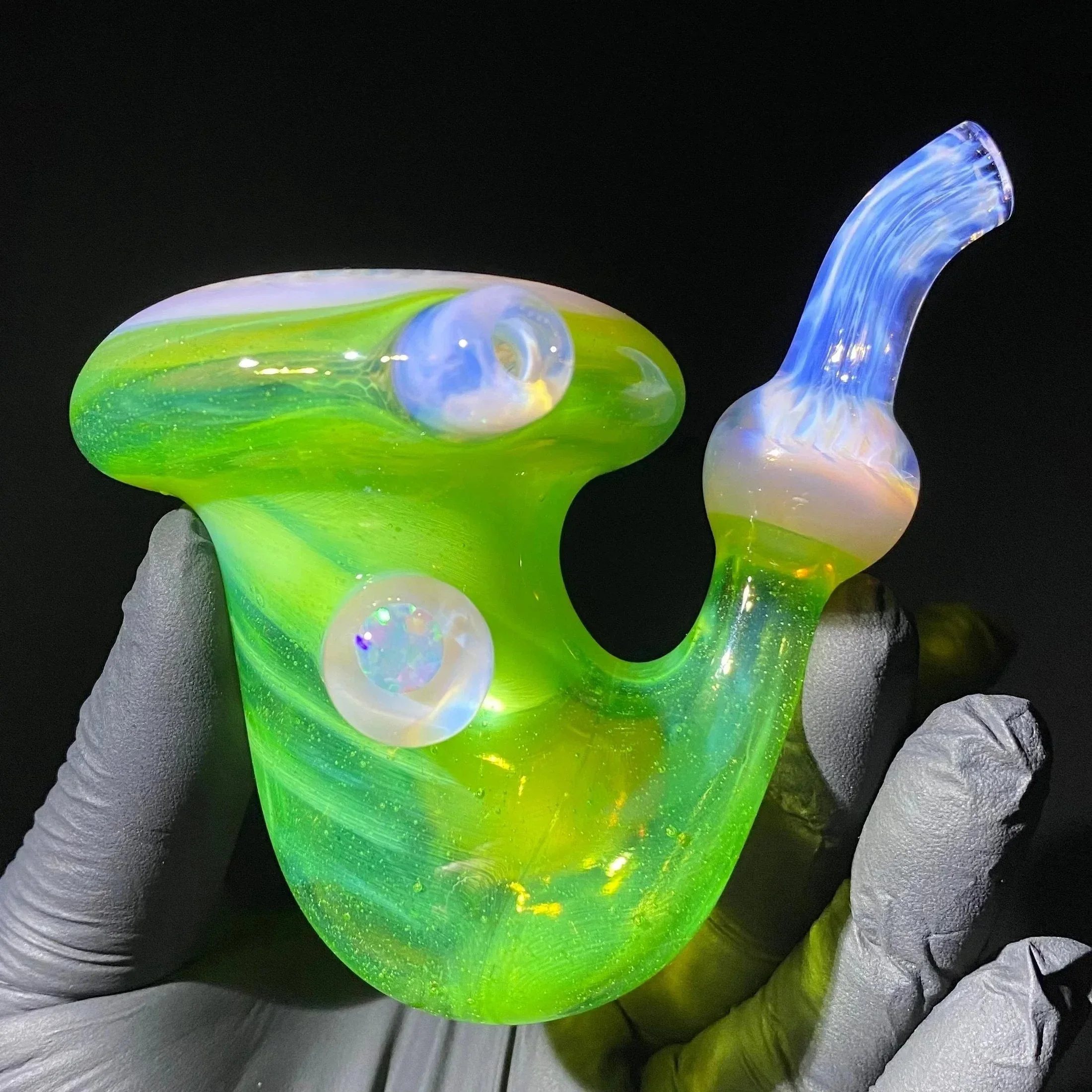 Beak Glass - Slyme & Blossom Faceted Honeycomb Sherlock - Image 11