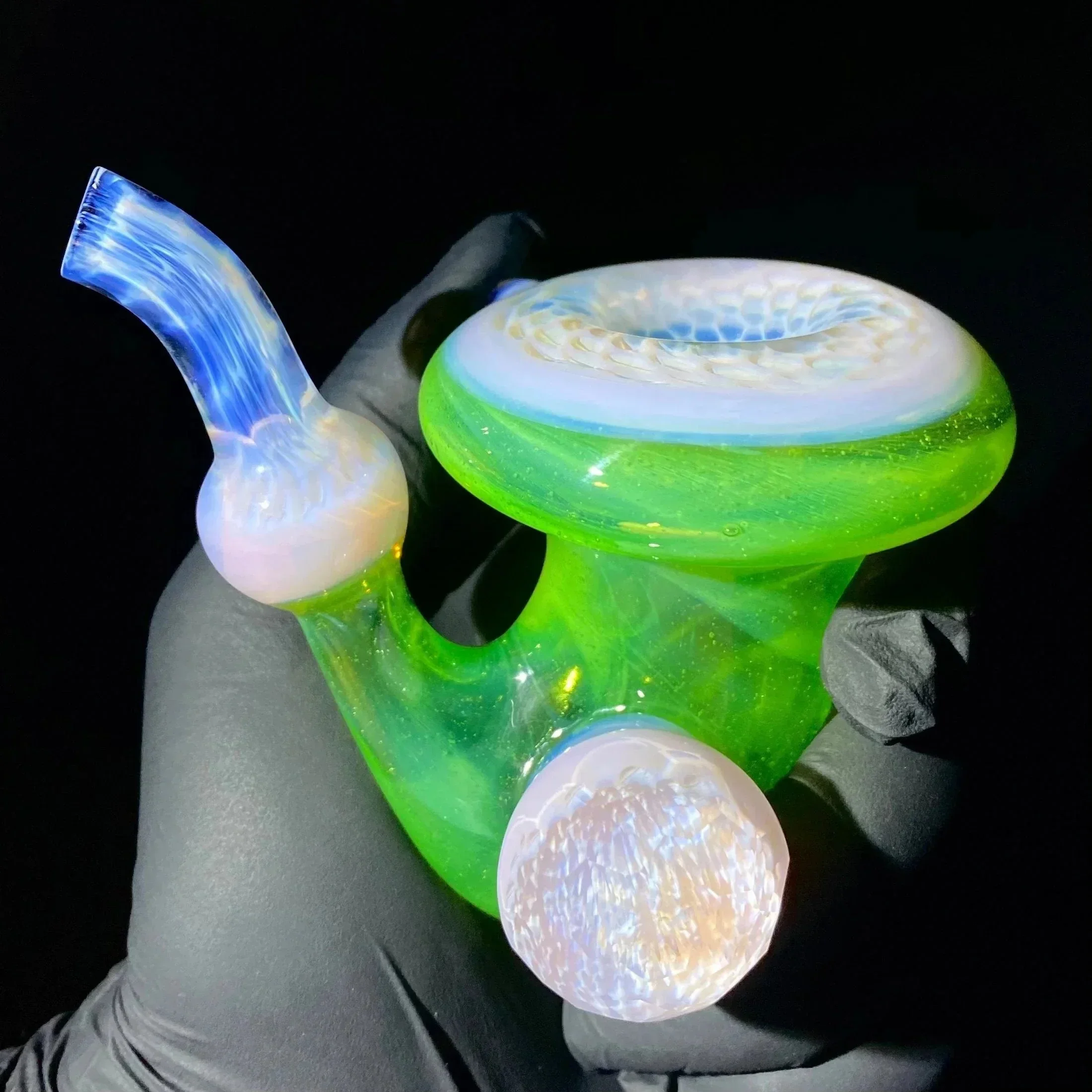 Beak Glass - Slyme & Blossom Faceted Honeycomb Sherlock - Image 12