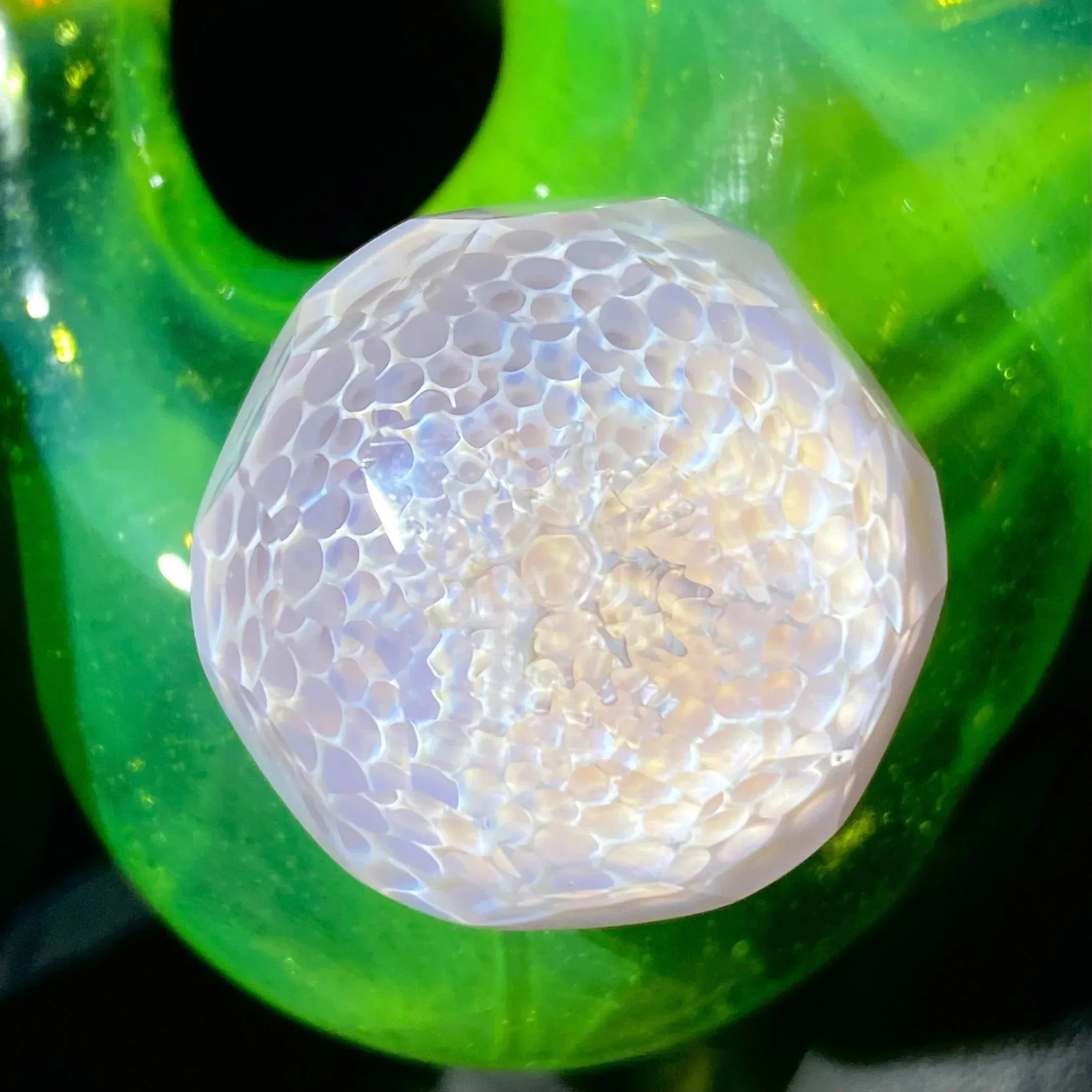 Beak Glass - Slyme & Blossom Faceted Honeycomb Sherlock - Image 13
