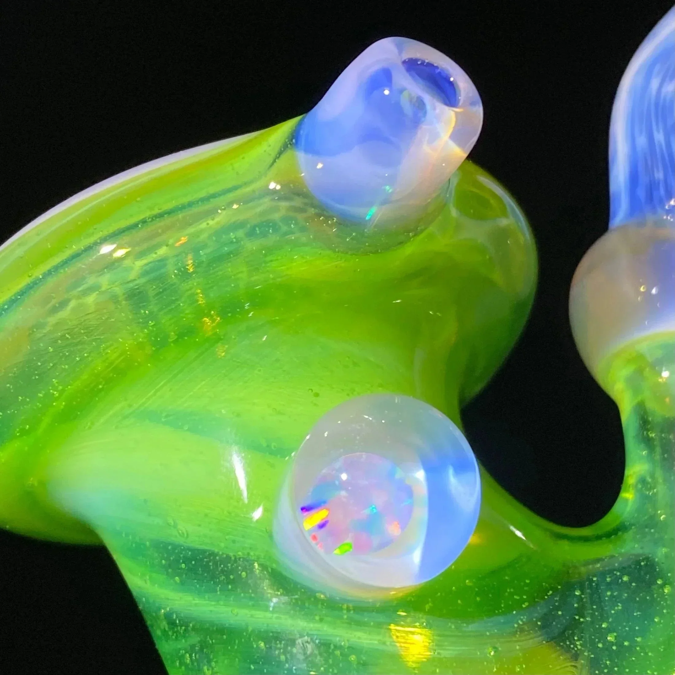 Beak Glass - Slyme & Blossom Faceted Honeycomb Sherlock - Image 14