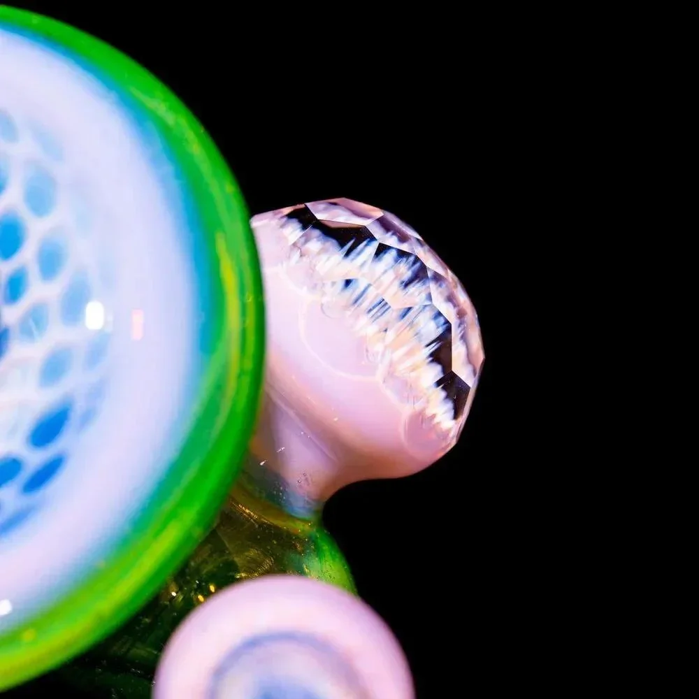 Beak Glass - Slyme & Blossom Faceted Honeycomb Sherlock - Image 5