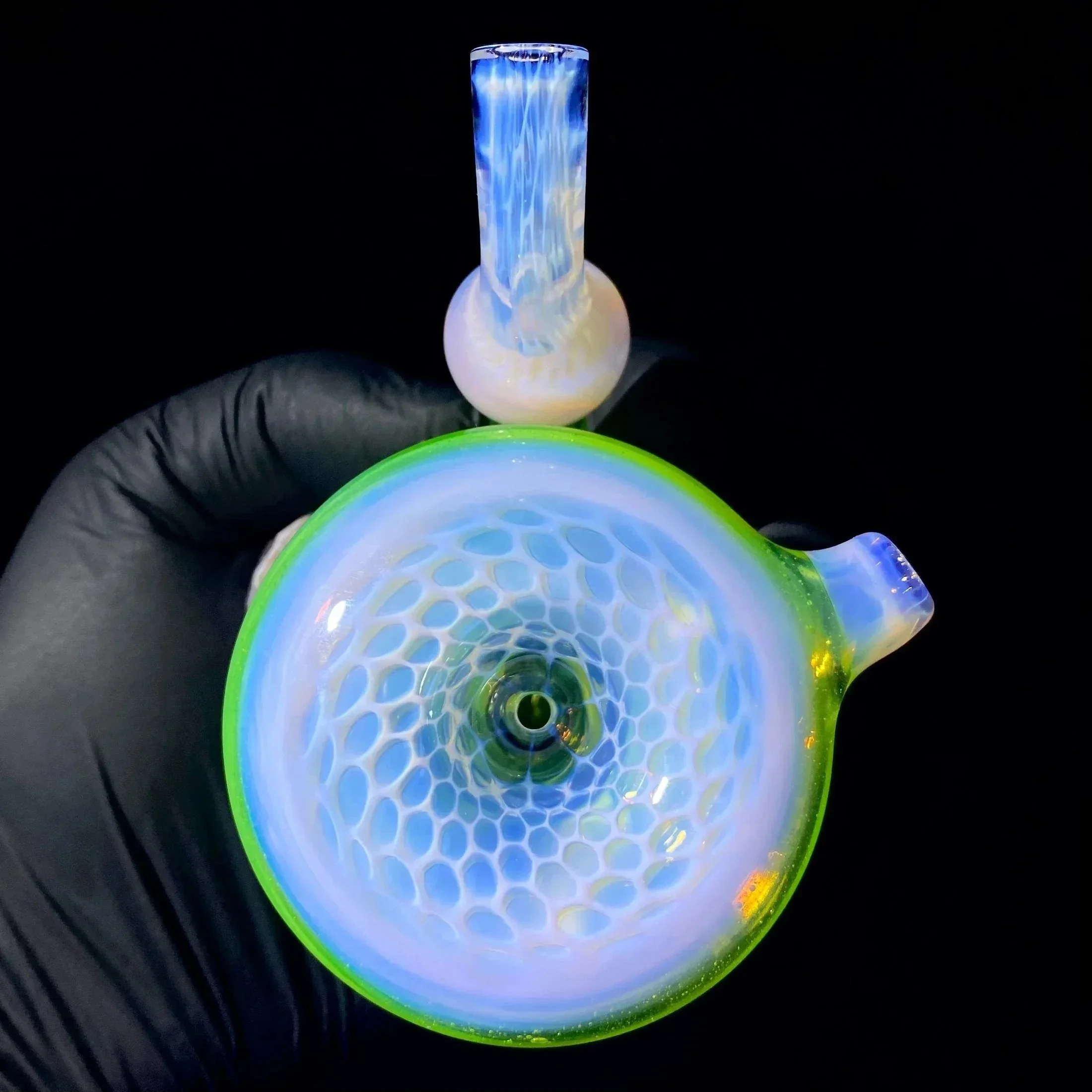 Beak Glass - Slyme & Blossom Faceted Honeycomb Sherlock - Image 8