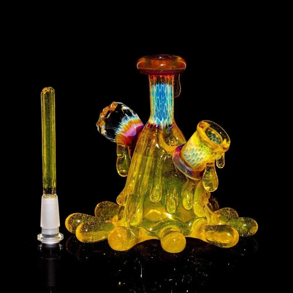 Beak Glass - Terps Splat Flask w/ Matching Cap - Image 7