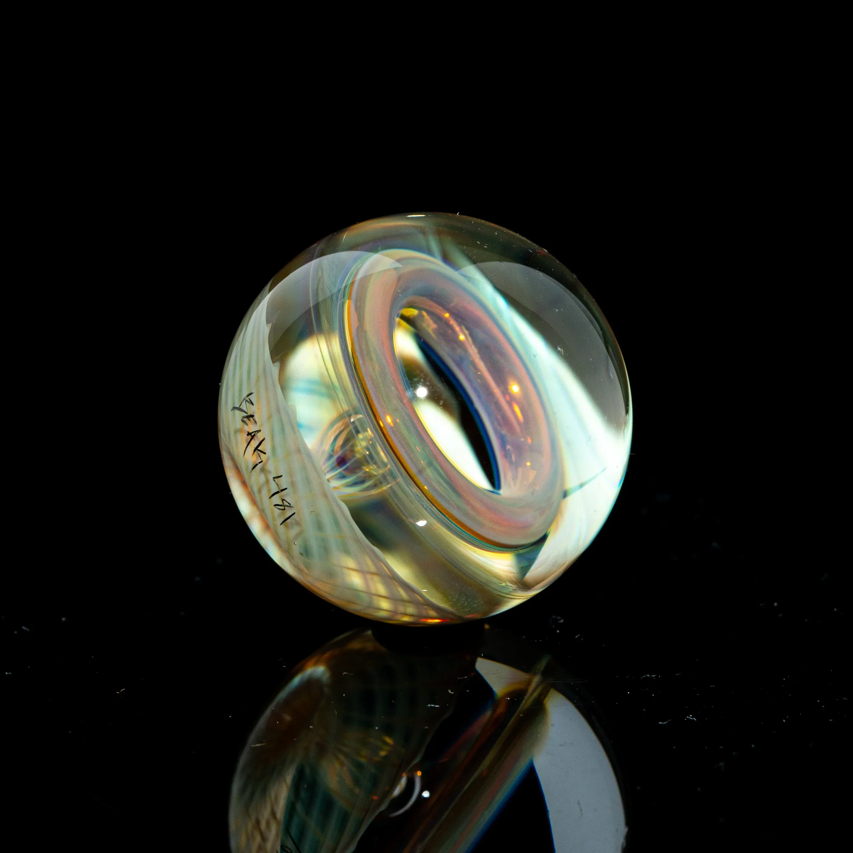 Beak Glass - Linework Toroidal Top Marble 1 - Image 3
