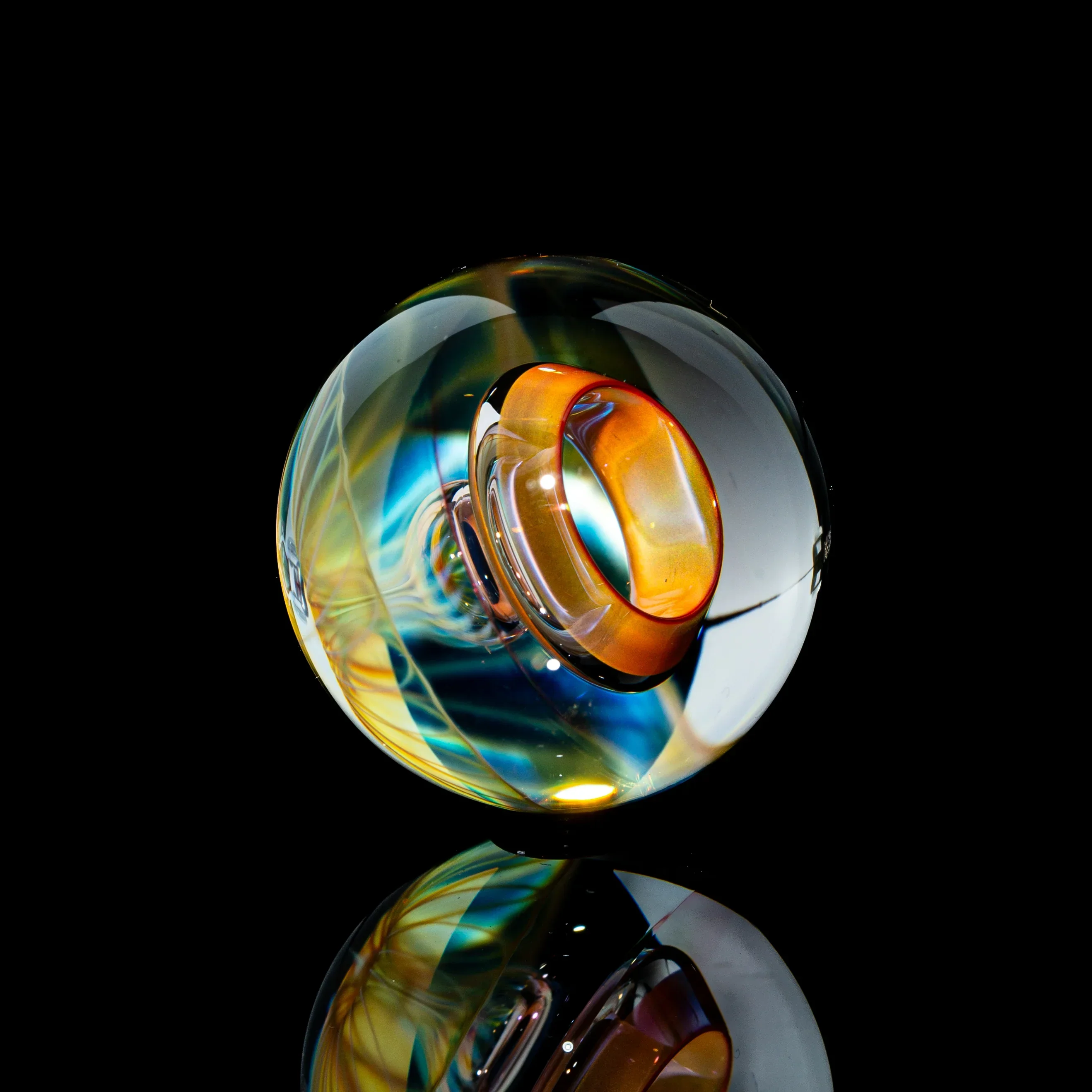 Beak Glass - Linework Toroidal Top Marble 2 - Image 3