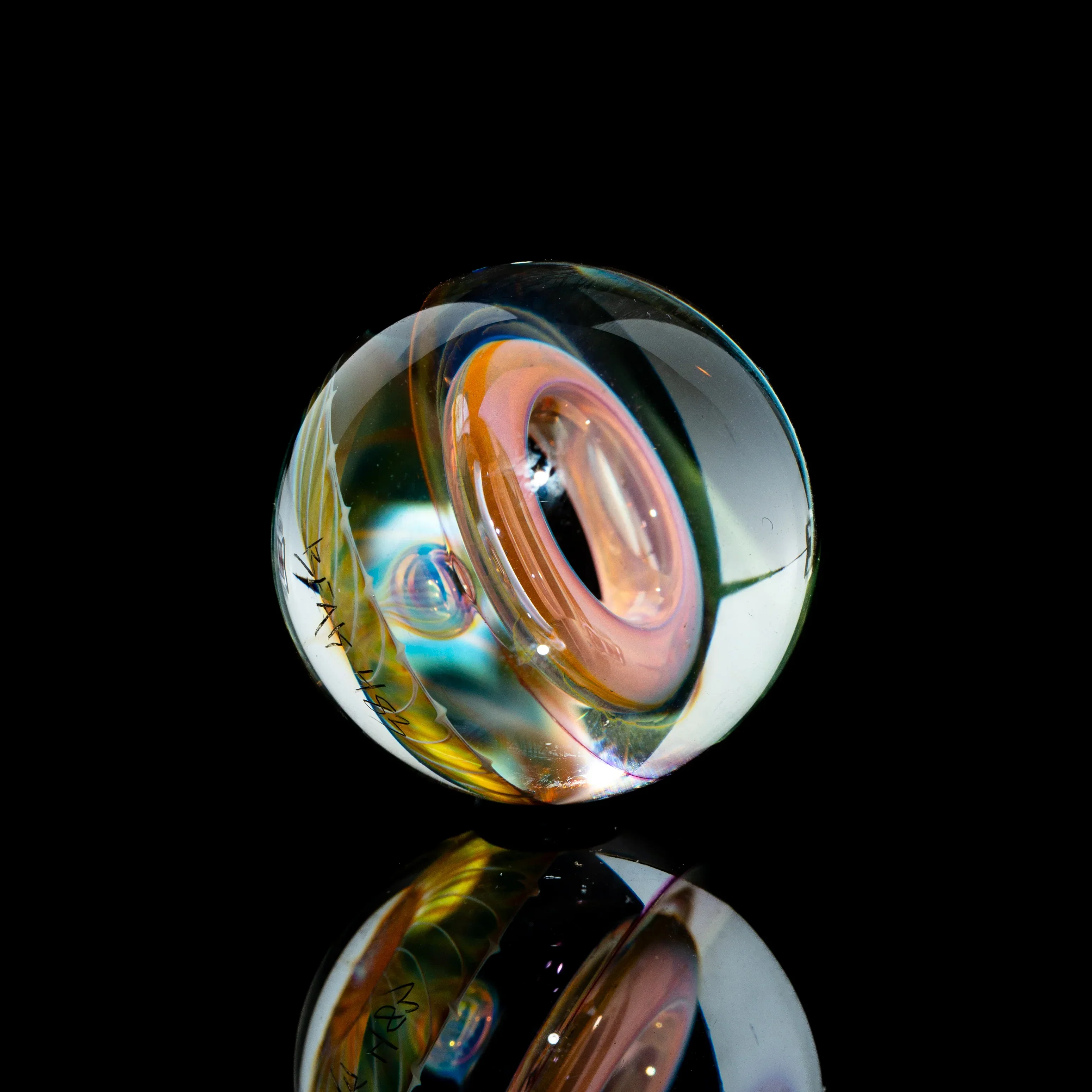 Beak Glass - Linework Toroidal Top Marble 4 - Image 3