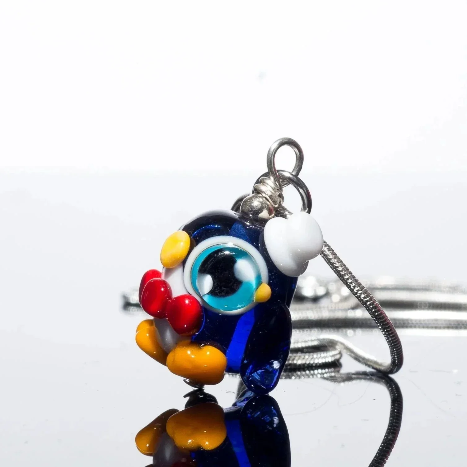 BlingSquaredCuteGlass Penguin Pendant - Image 2