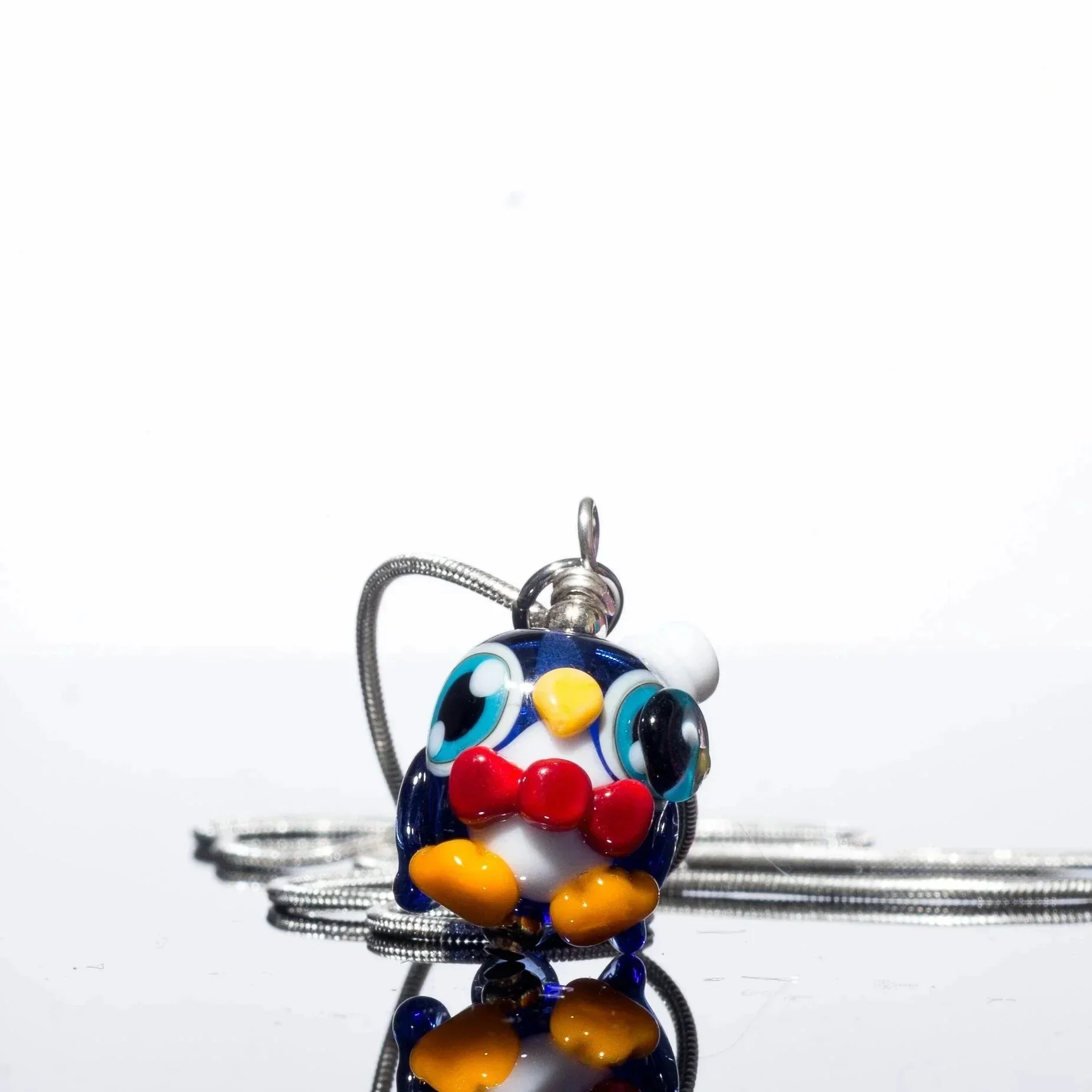 BlingSquaredCuteGlass Penguin Pendant - Image 3