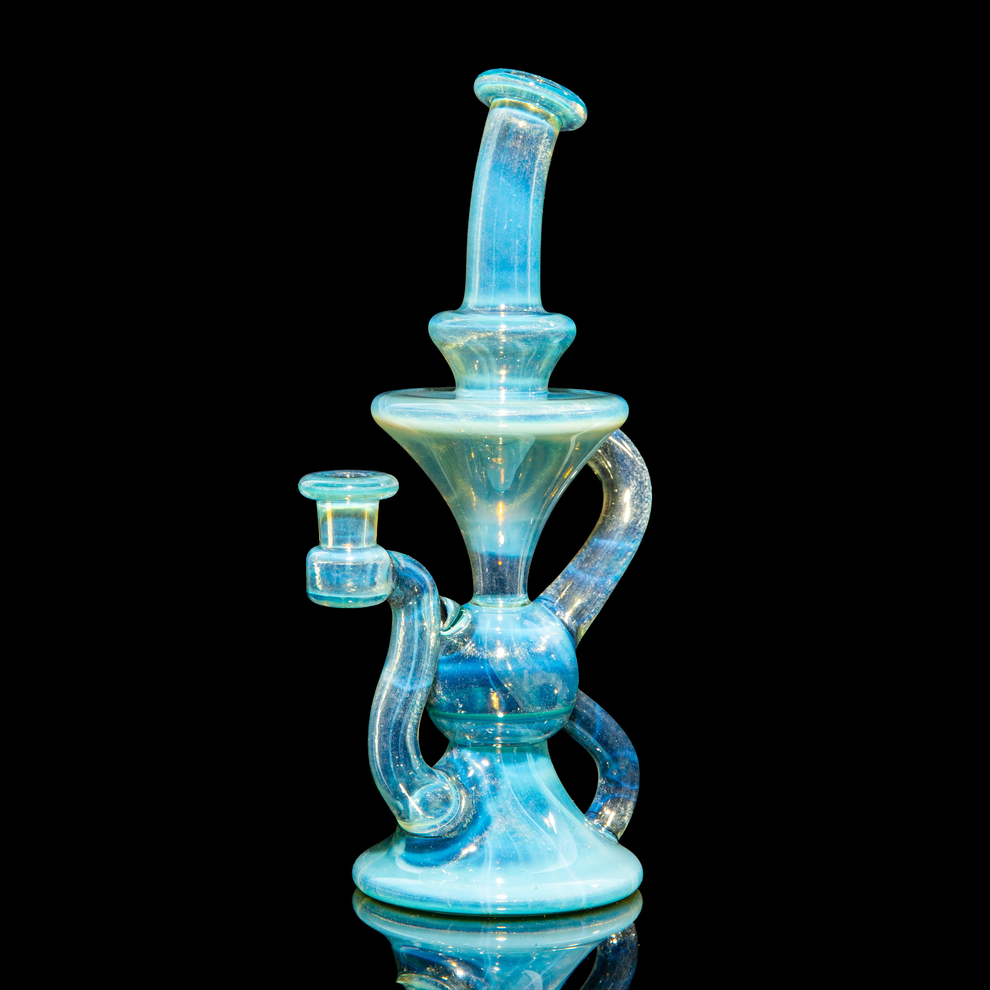 Blob Glass - Cryan Opal Over White Satin Klein Recycler - Image 3