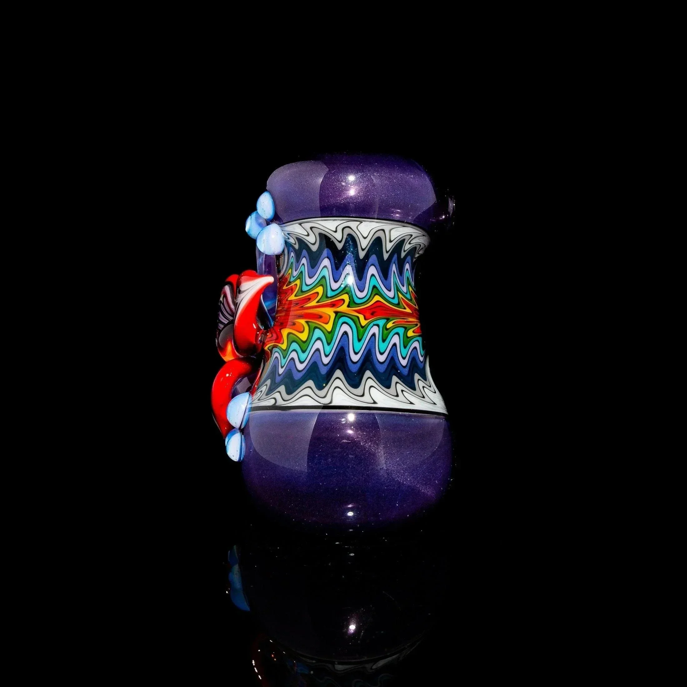 Blossom Glass - Purple Linework Flower Hammer - Image 3