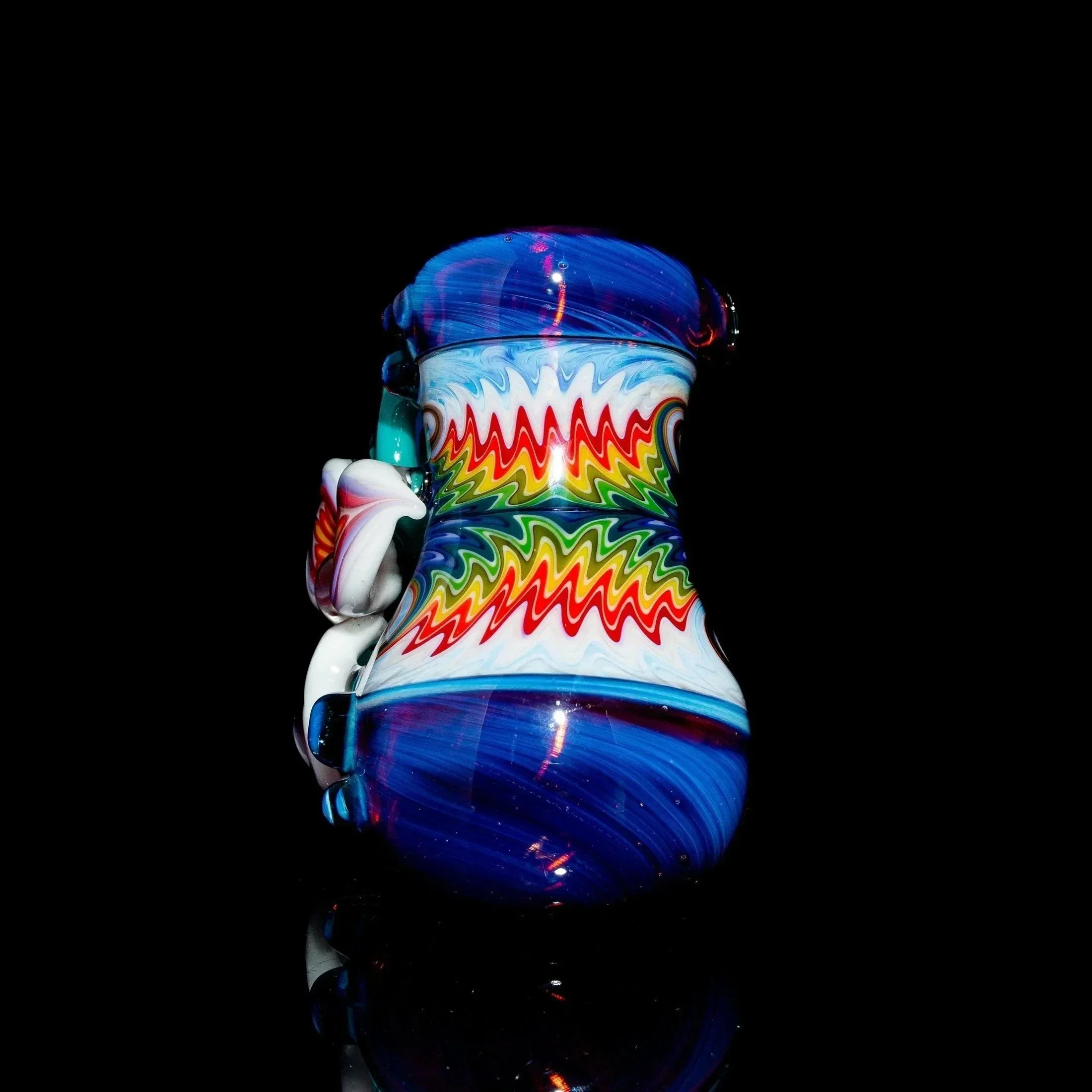 Blossom Glass - Rainbow Linework Flower Hammer - Image 2