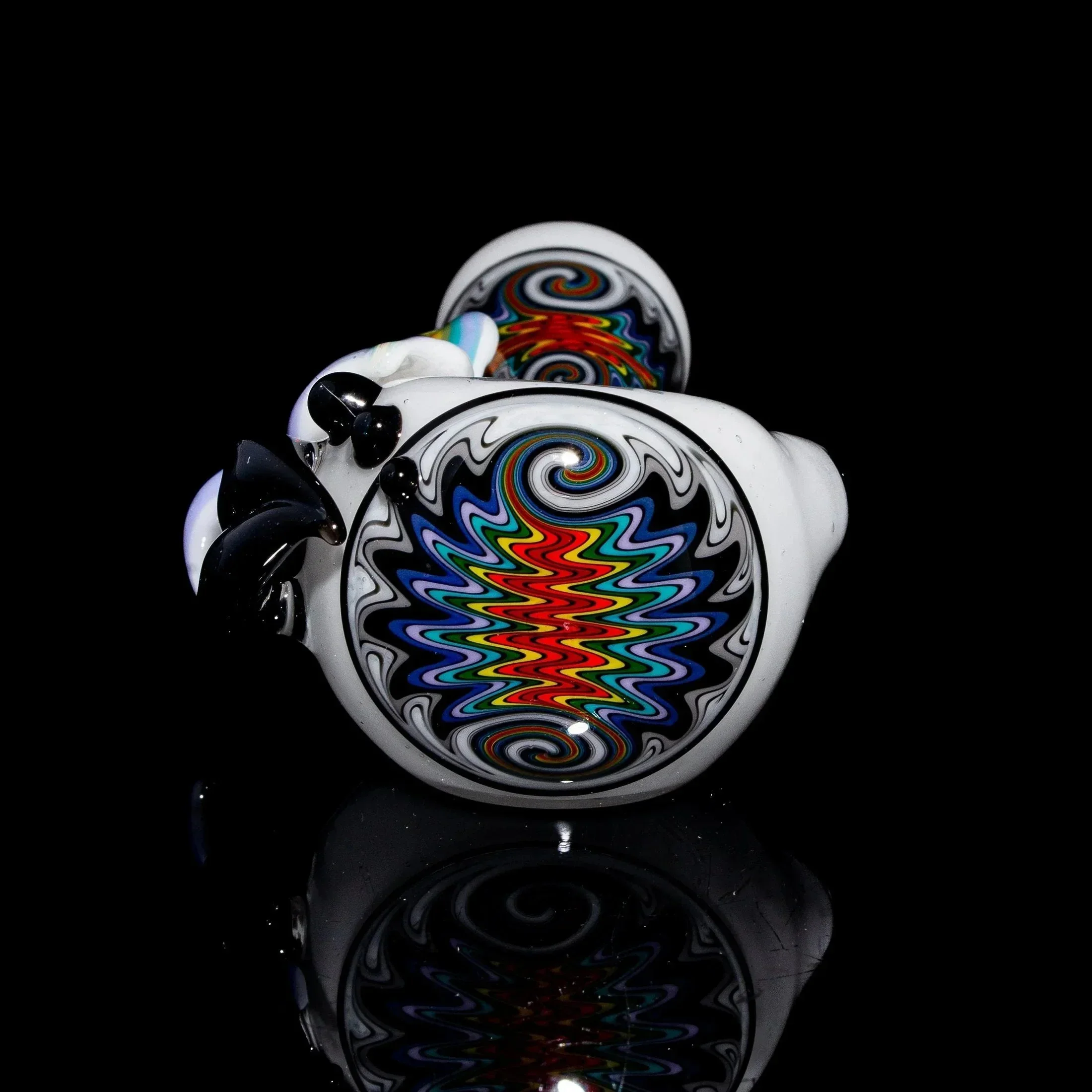 Blossom Glass - White Linework Flower Spoon - Image 5