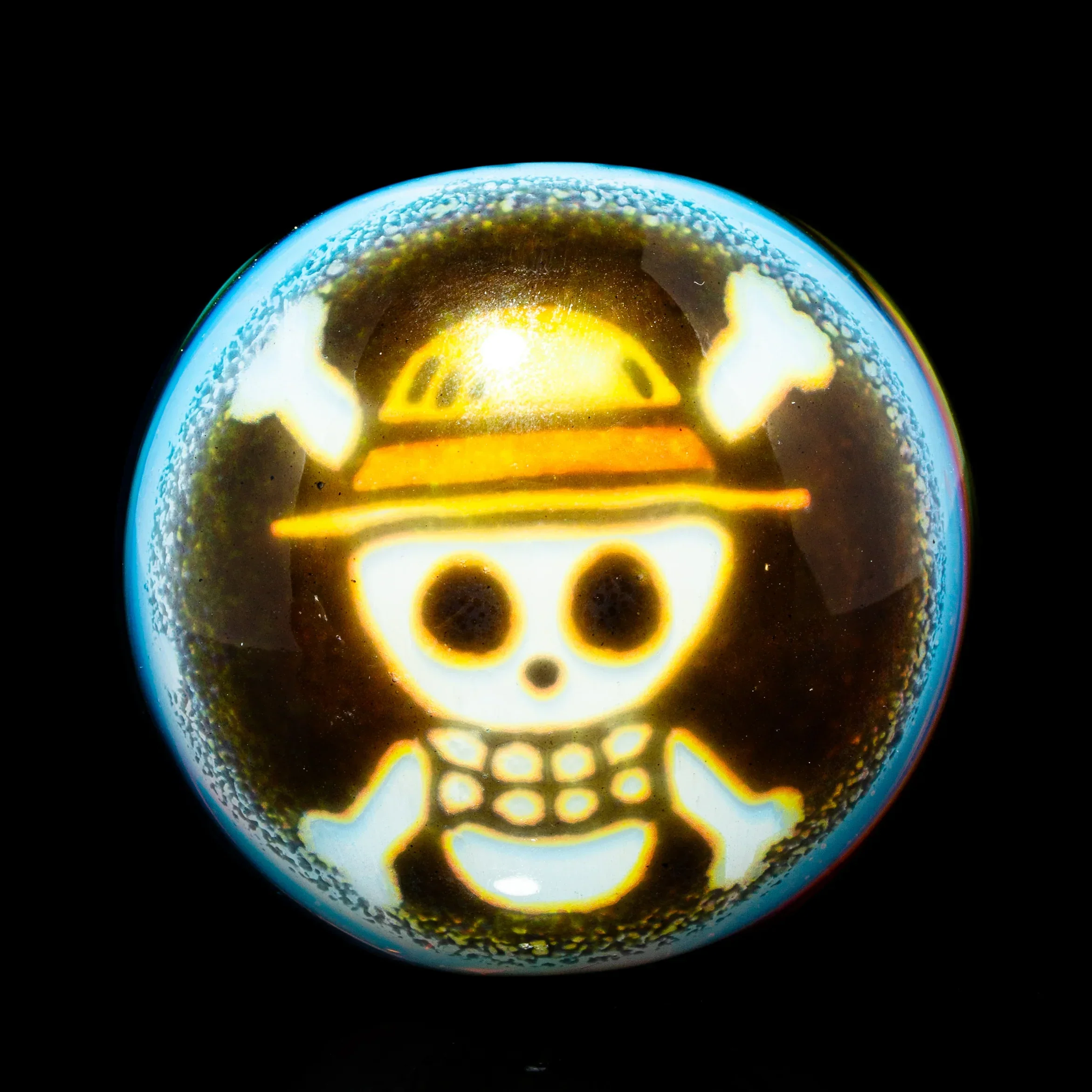 Blurd Glass - Steel Wool & Rainbow Linework One Piece Spoon - Image 4