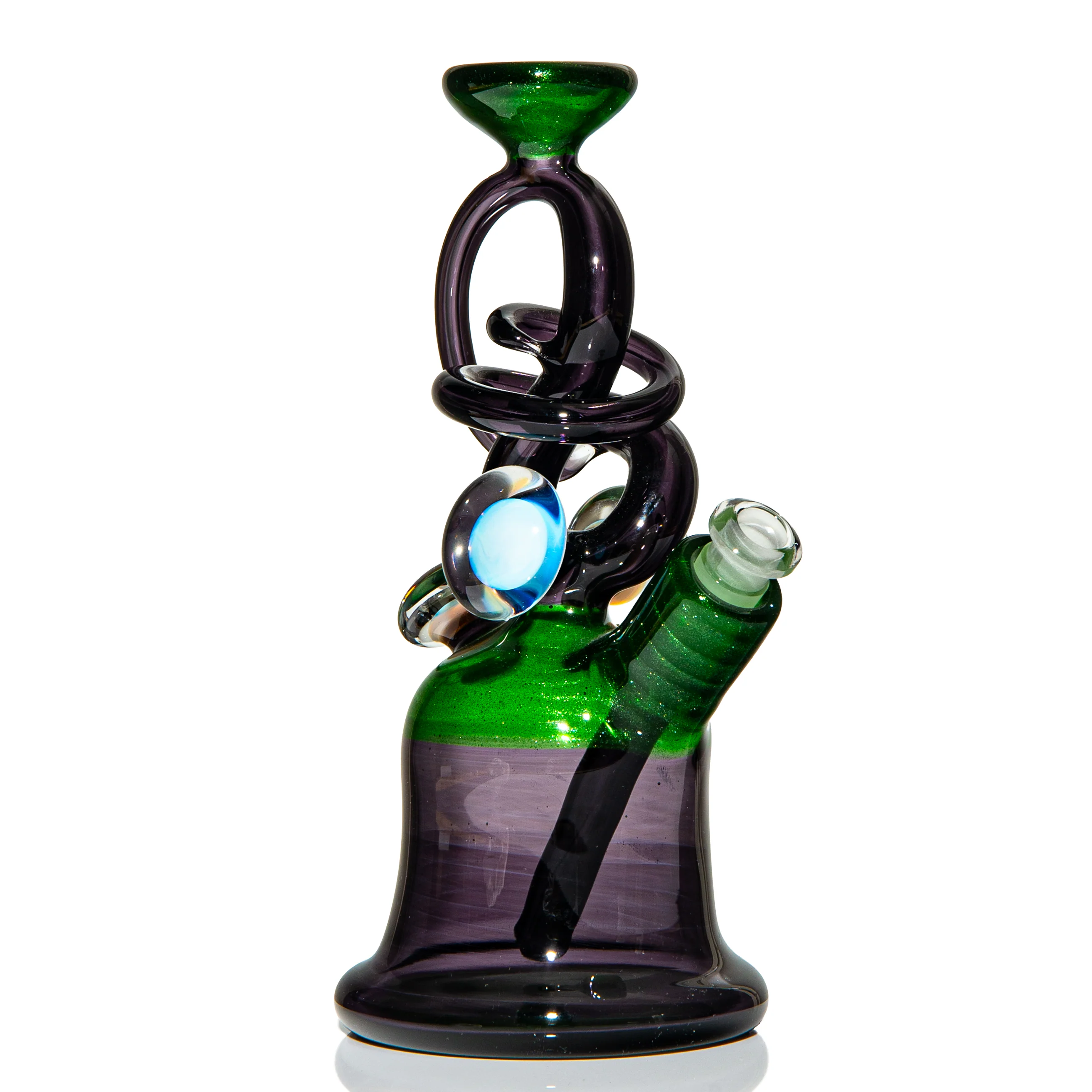 Cambria Glass - Green Stardust Abstract Jammer - Image 4