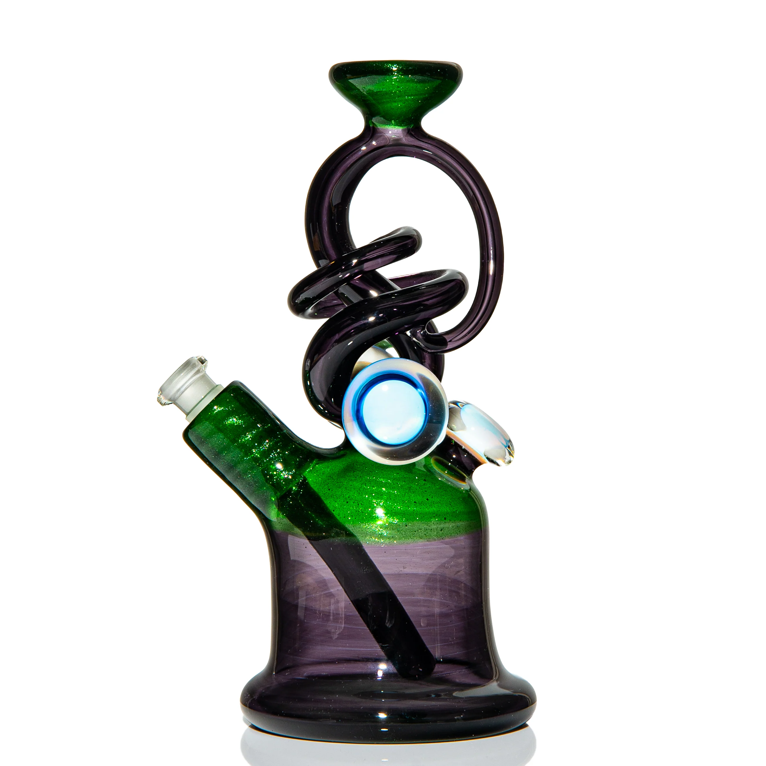 Cambria Glass - Green Stardust Abstract Jammer - Image 6