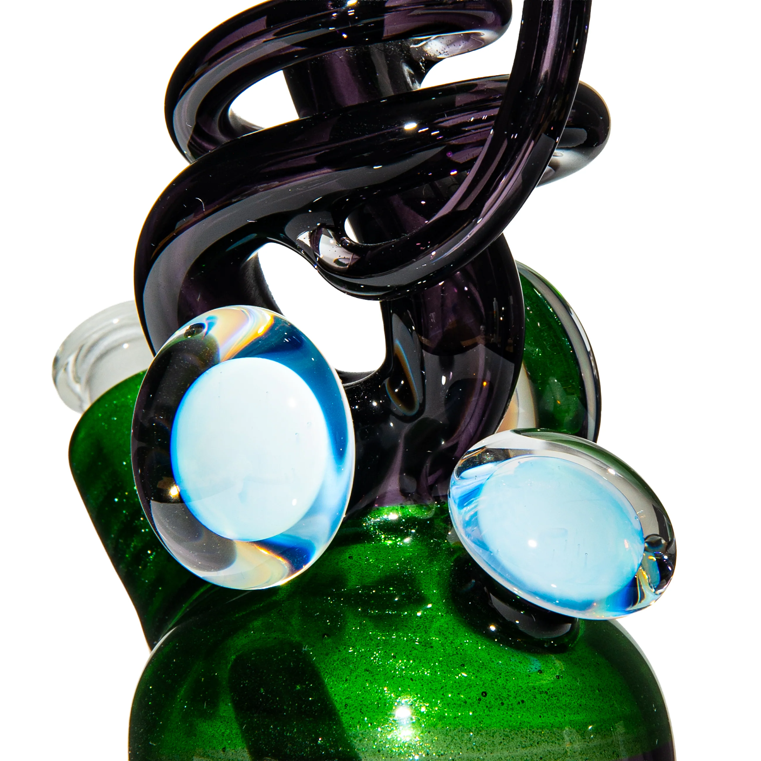 Cambria Glass - Green Stardust Abstract Jammer - Image 9