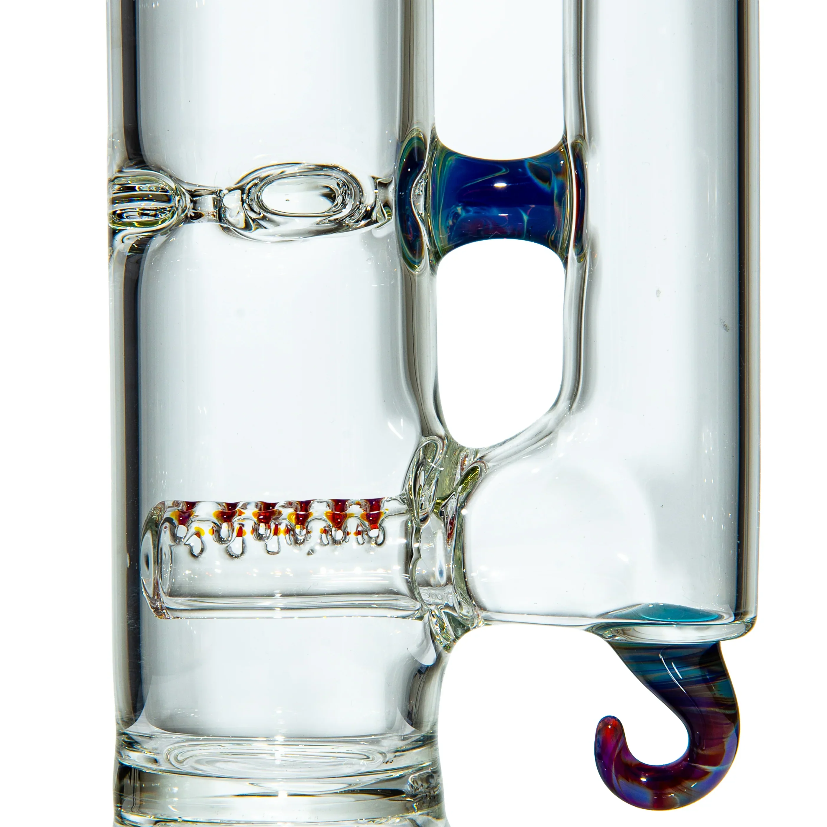 Captain Hook Glass - Blue Amber Purple Net 4 Hole - Image 2