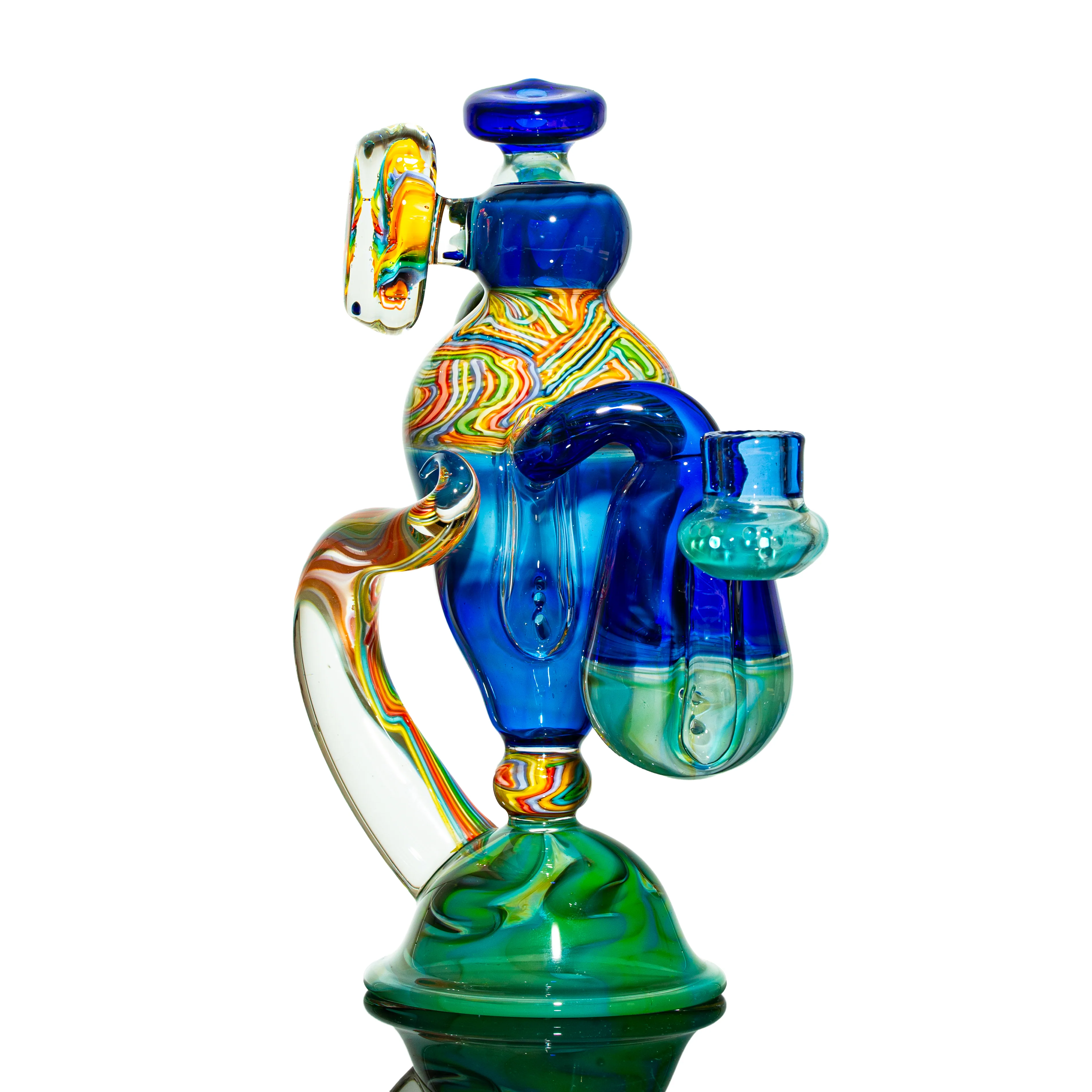 Charisma Glass - Colbalt Horned Rig & Quartz Stand - Image 2