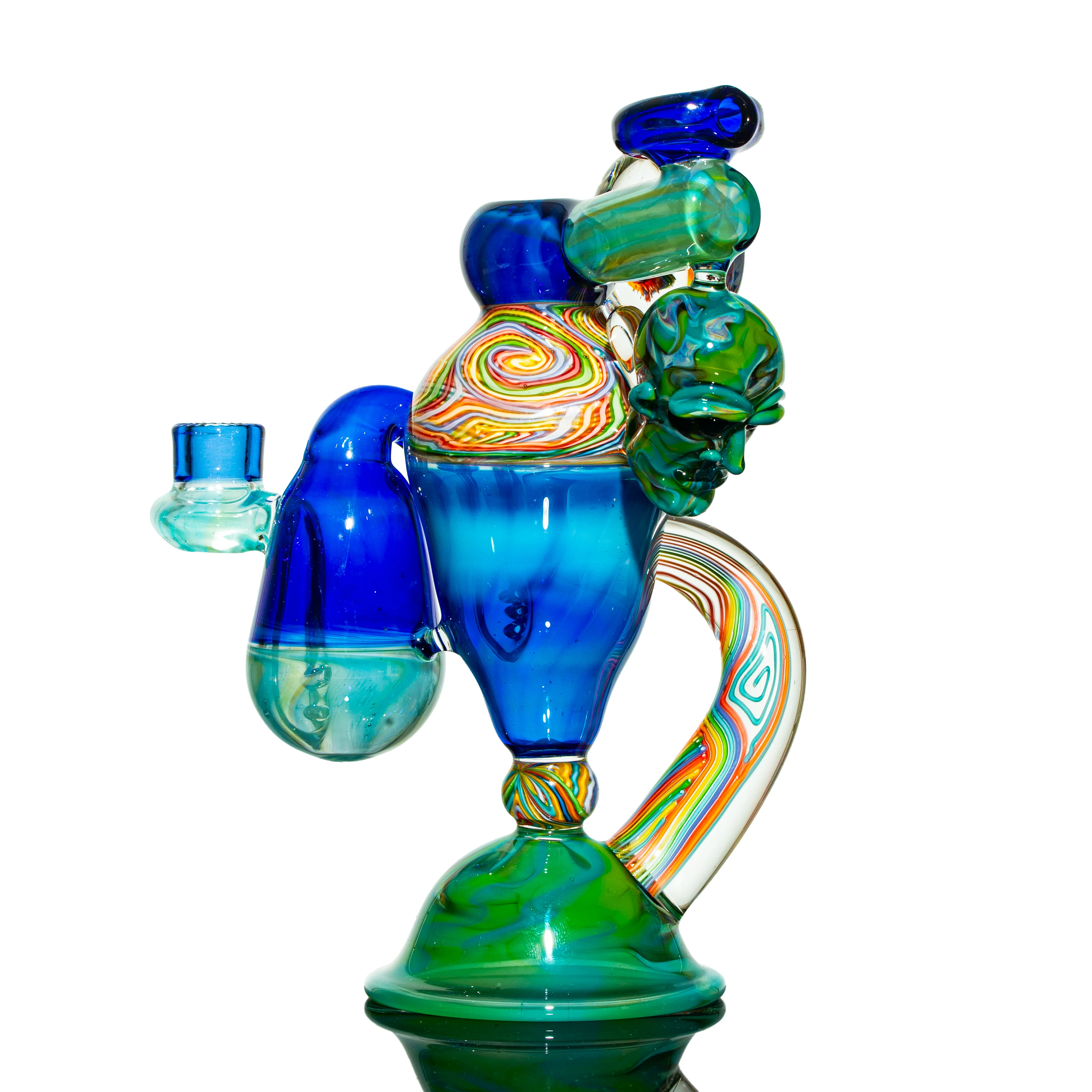 Charisma Glass - Colbalt Horned Rig & Quartz Stand - Image 3