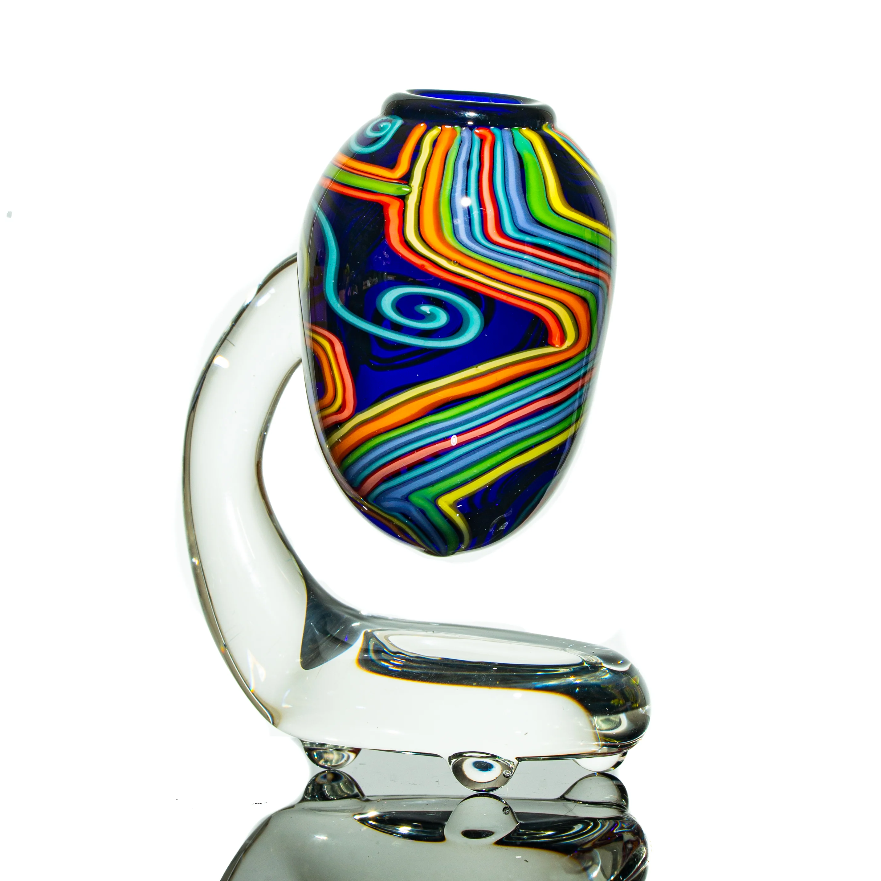 Charisma Glass - Colbalt Horned Rig & Quartz Stand - Image 6