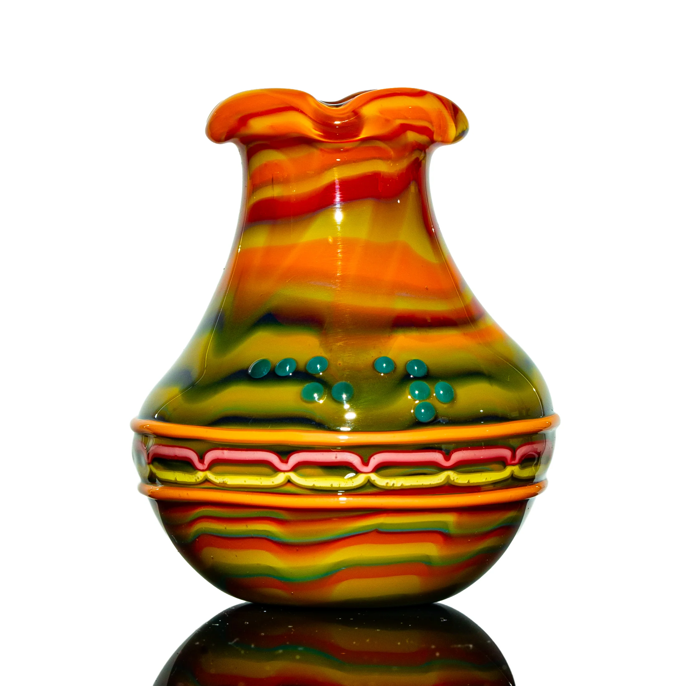 Charisma Glass x Amorphous Symphony - Fordite Vase & Top Marble - Image 3