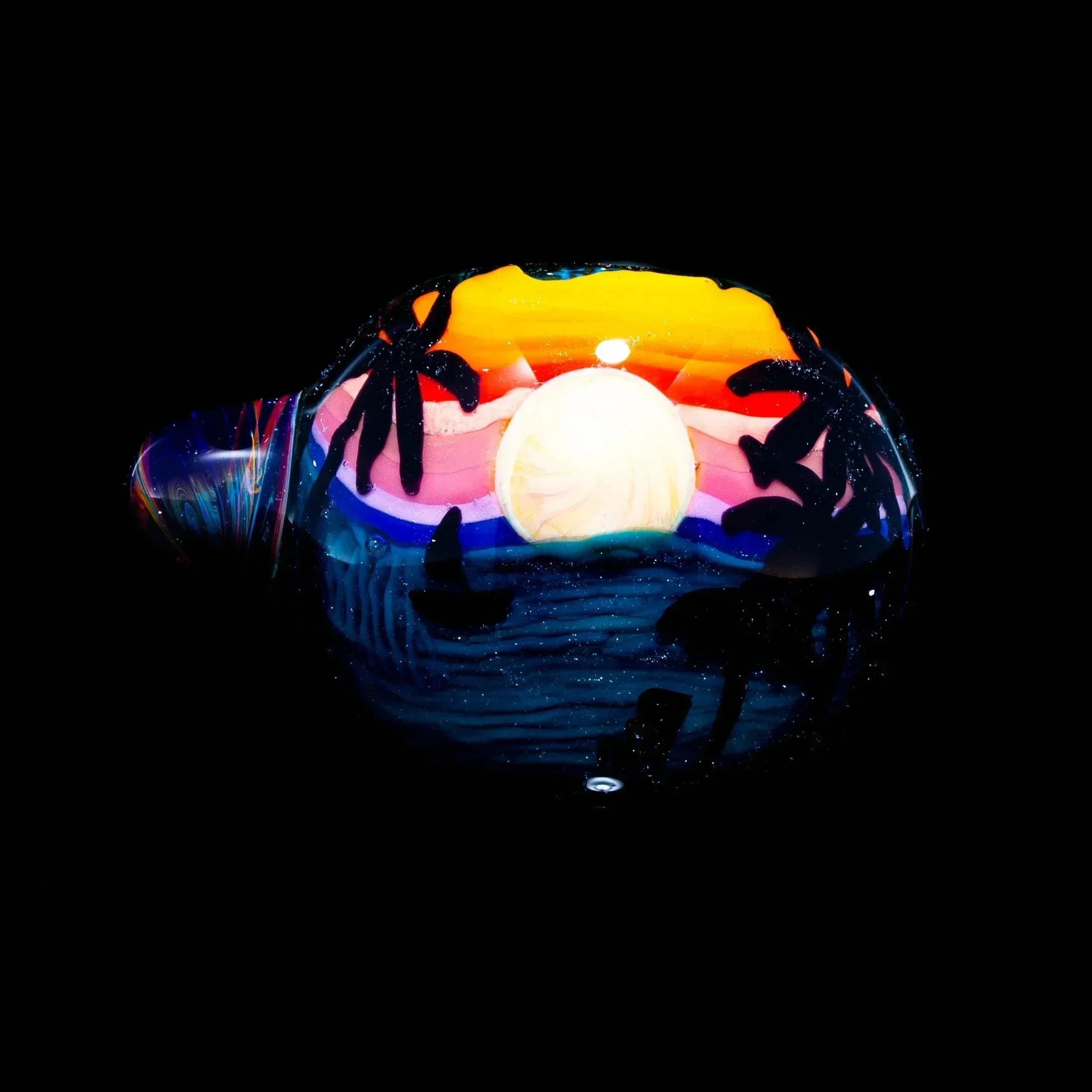 Chillary Bogart - Palm Tree Sunset Spacetech Spoon - Image 6