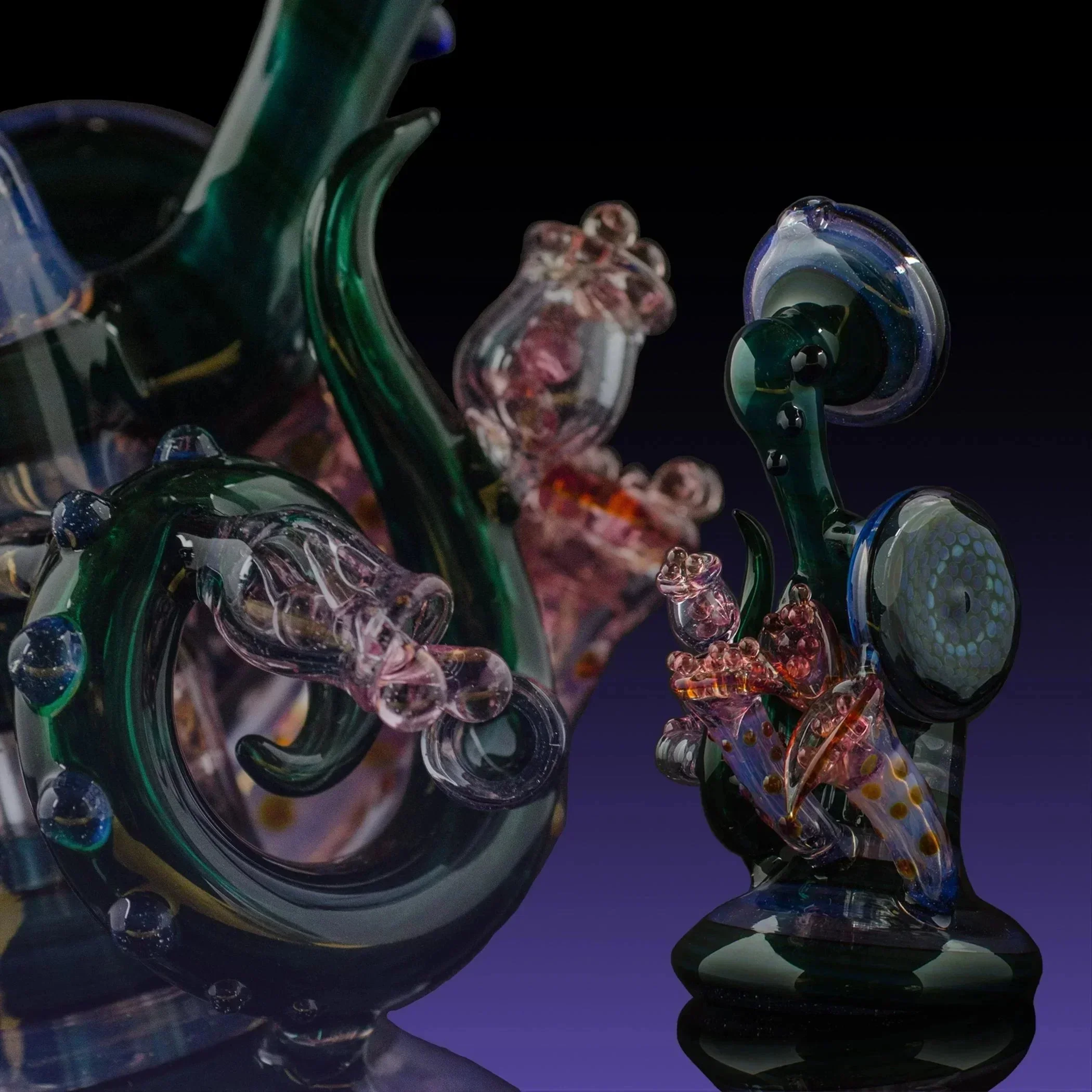 Chris Hubbard Faceted Purple Dewar Seal Rig - Image 2