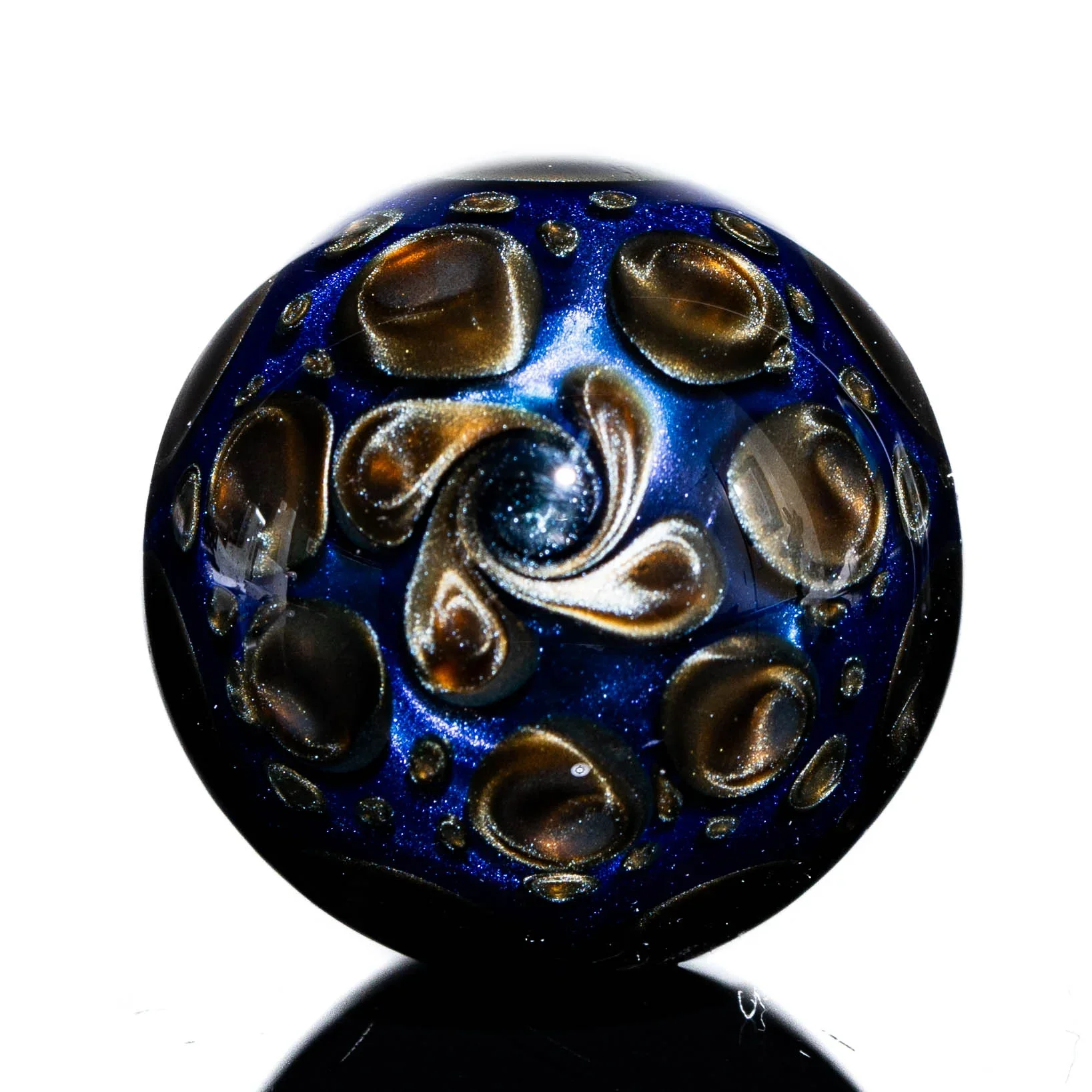 Suellen Fowler - Blurple & Electrum Dragons Egg - Image 2