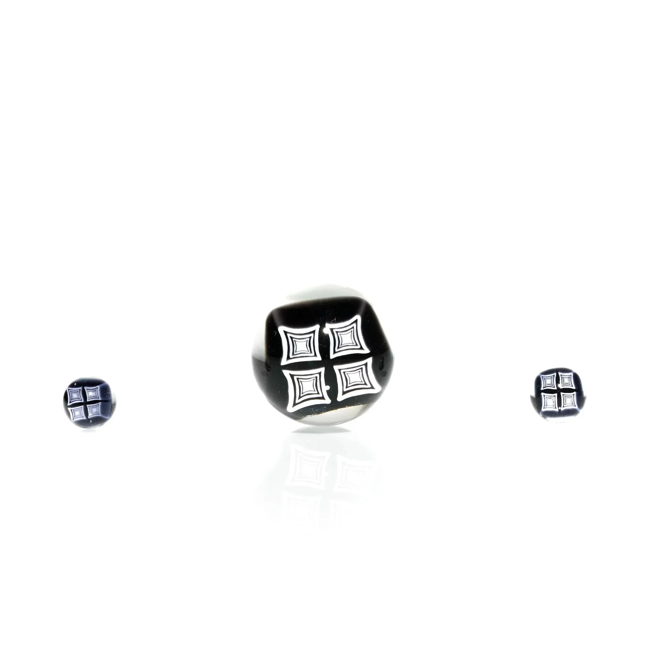 Credo Glass - Meandros Square Top 17MM Marble Set - Image 2