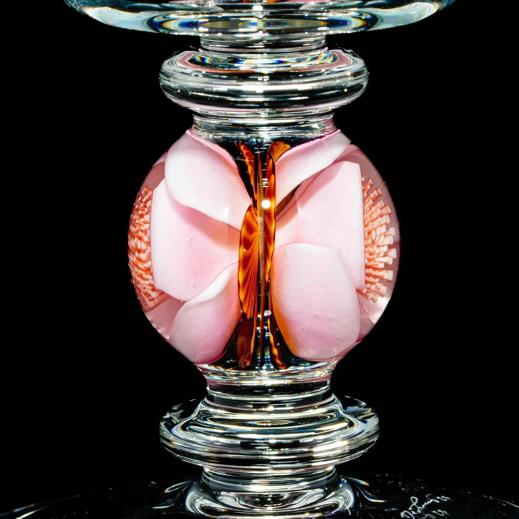 Drinking Vessels: Delong Glass x Lathey Jade - Small Pink Blossom Wine Glass - Image 3