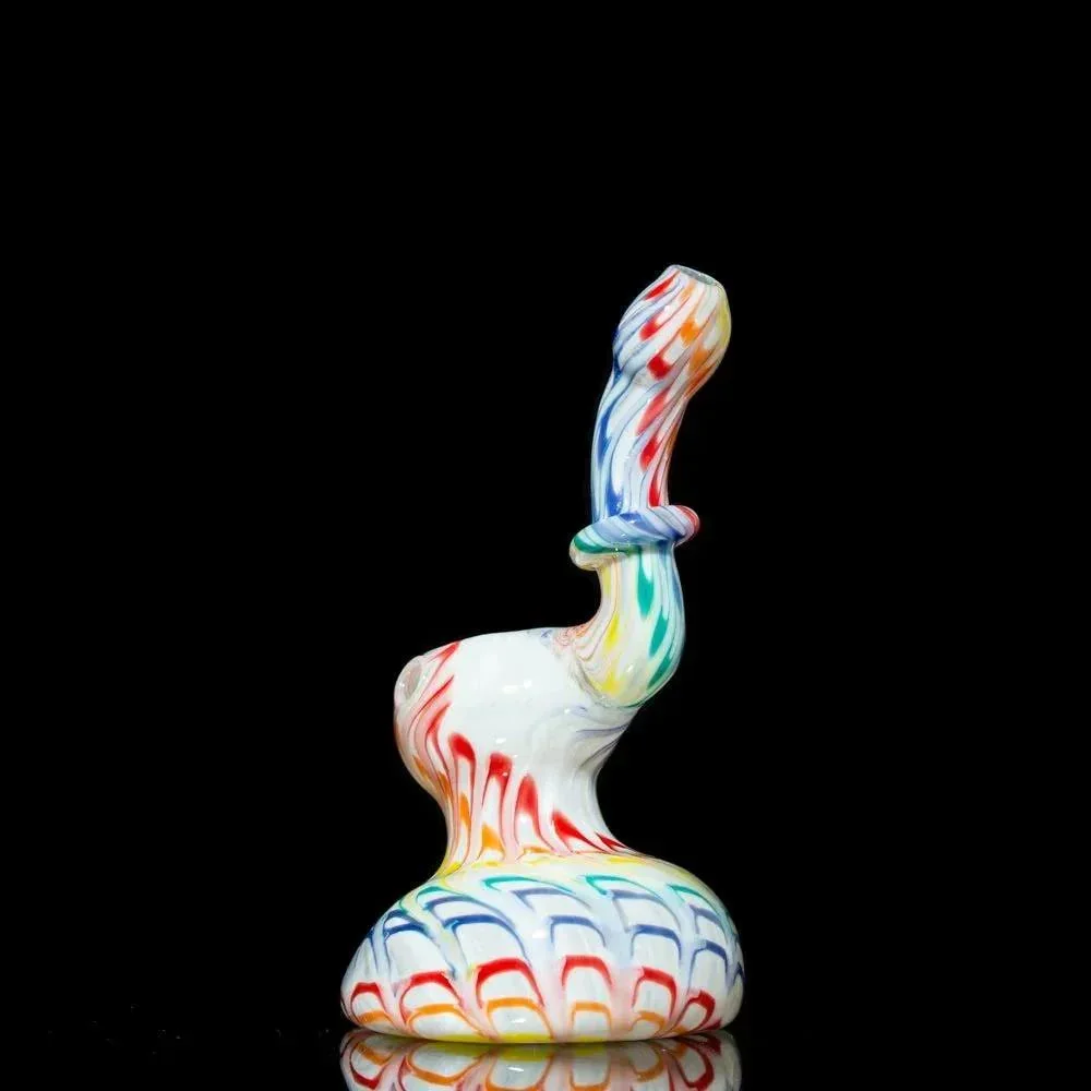 Hot Mess Glass - Light Rainbow Bubbler - Image 2