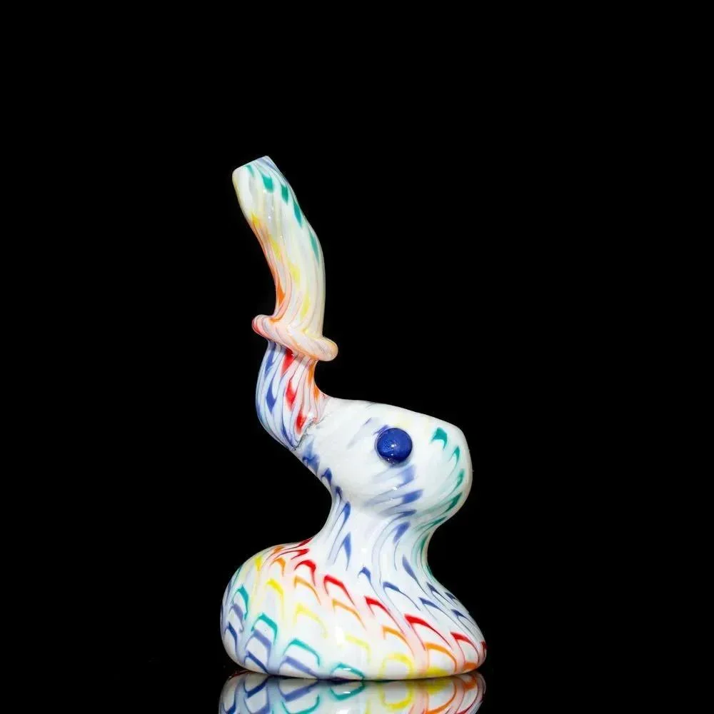 Hot Mess Glass - Light Rainbow Bubbler - Image 5