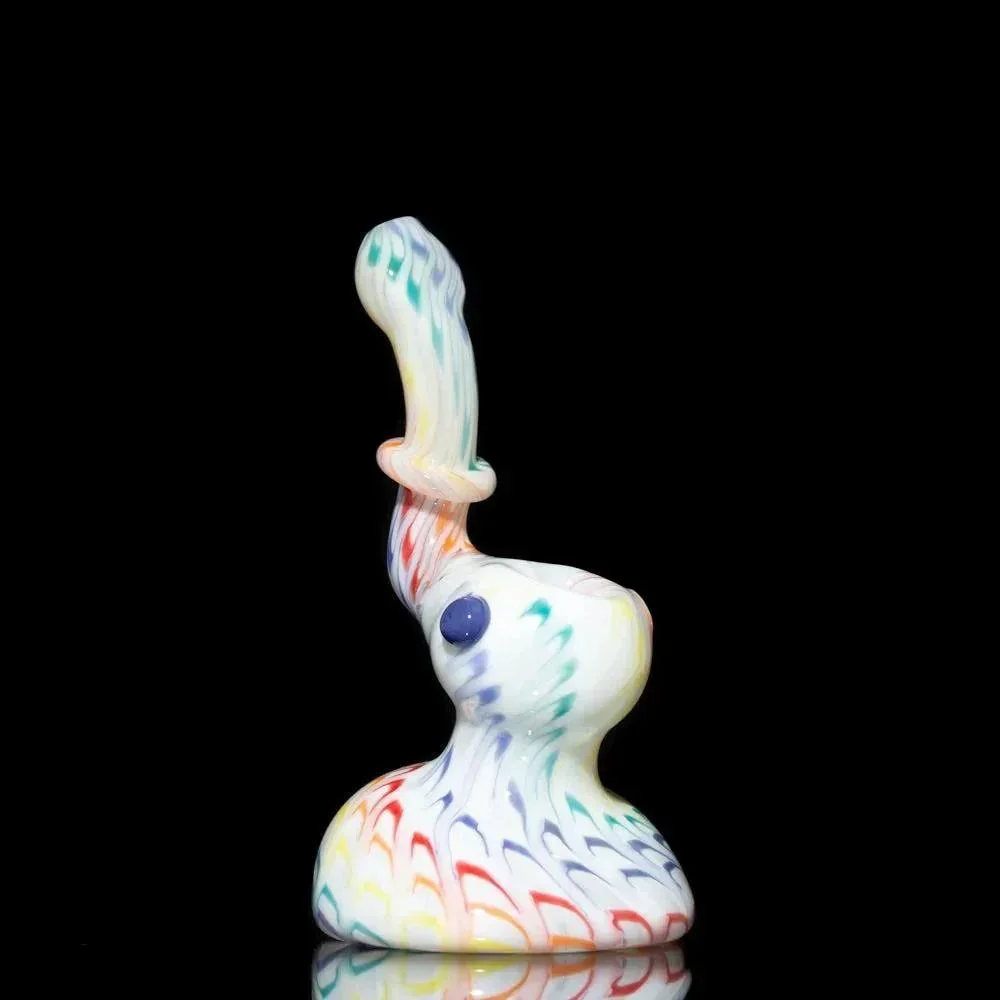 Hot Mess Glass - Light Rainbow Bubbler - Image 6