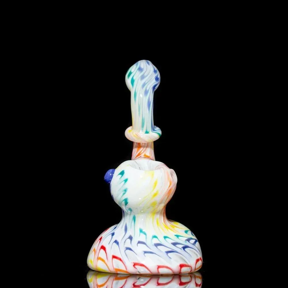 Hot Mess Glass - Light Rainbow Bubbler - Image 7