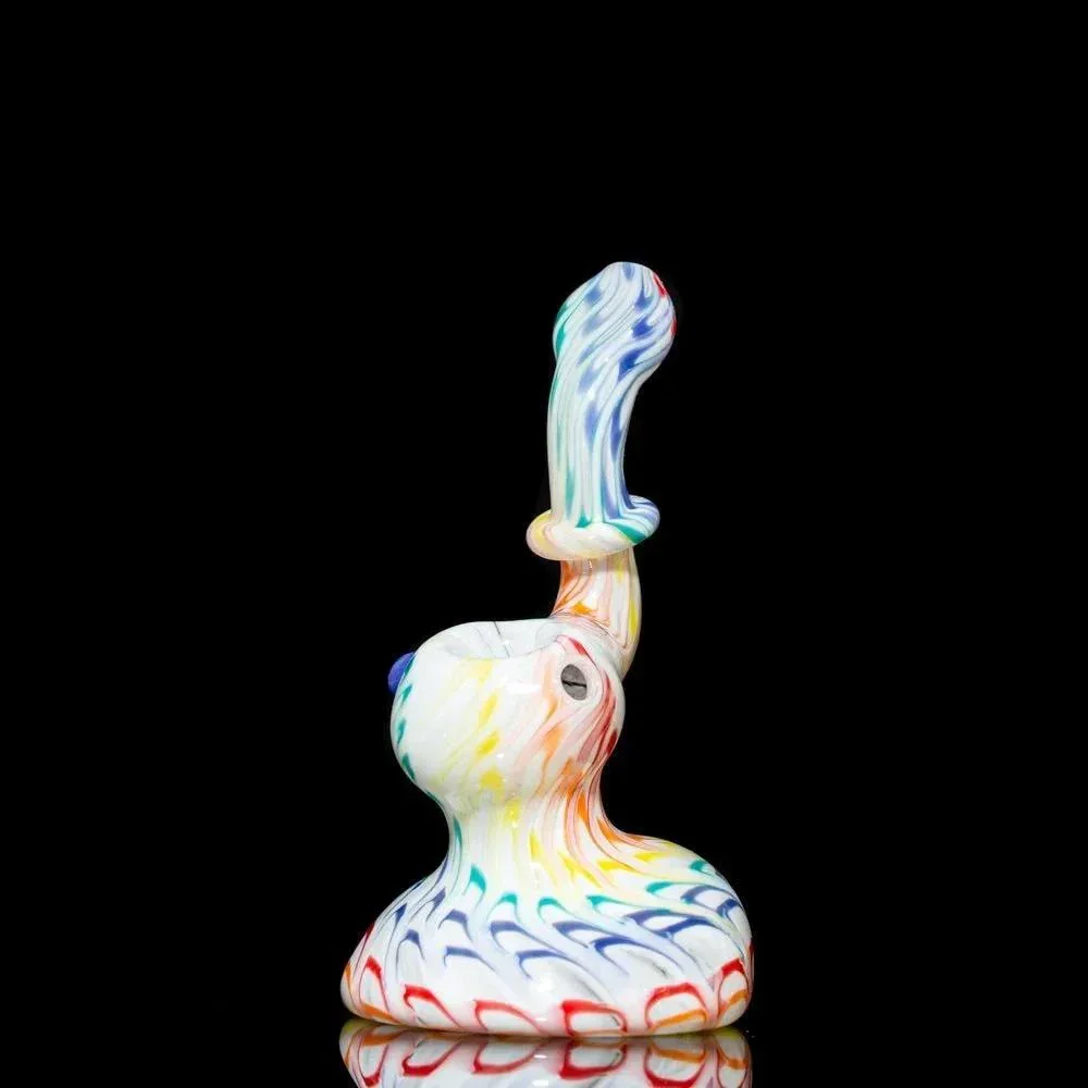 Hot Mess Glass - Light Rainbow Bubbler - Image 8