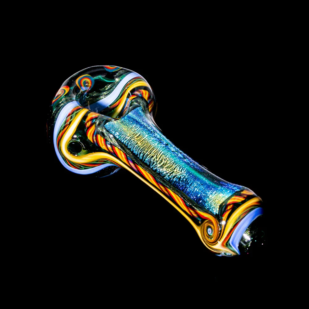 Labrat - Yellow & Blue Fancy Hand Pipe - Image 2