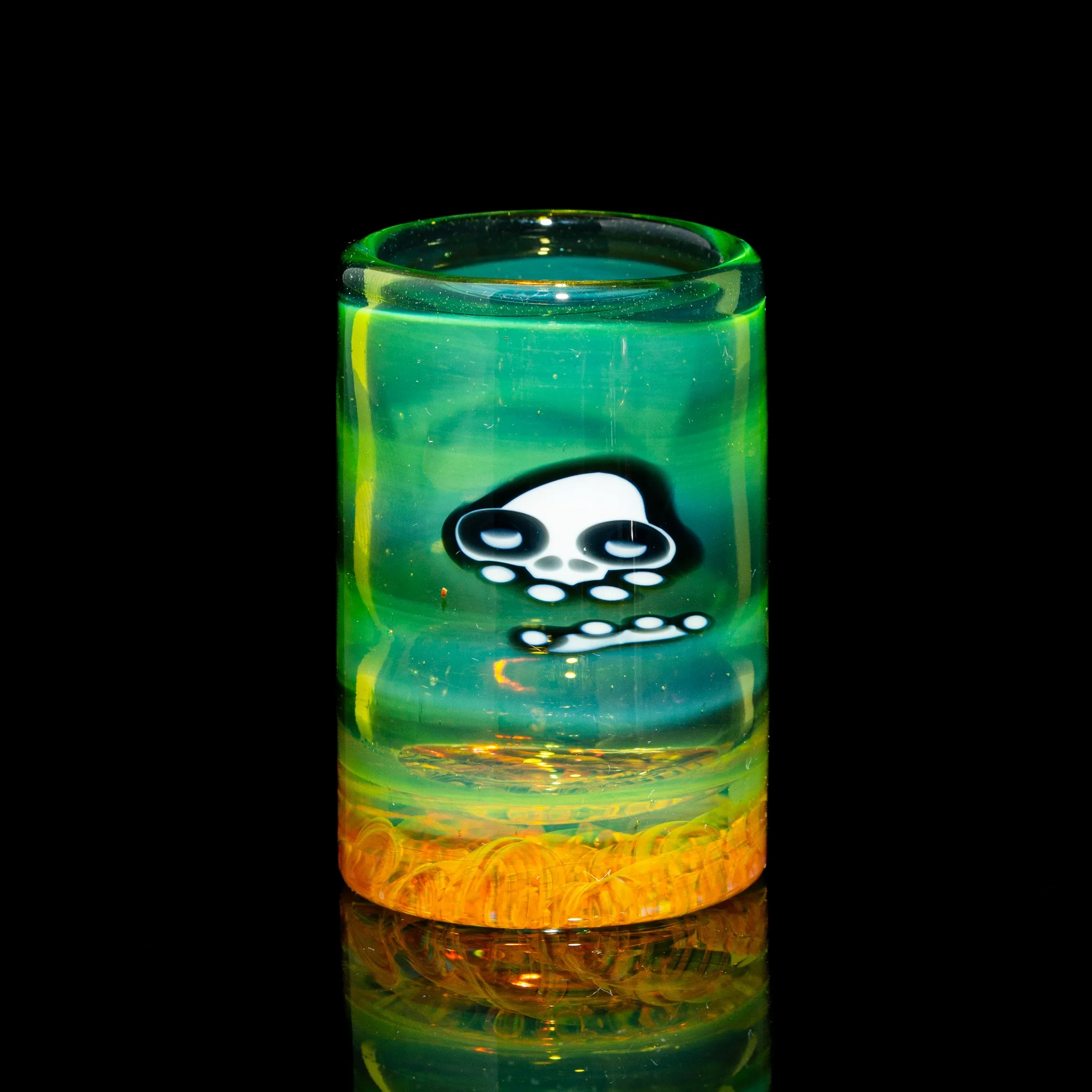 Lil Bear - Greasy Green Opal Shot Glass - Image 2