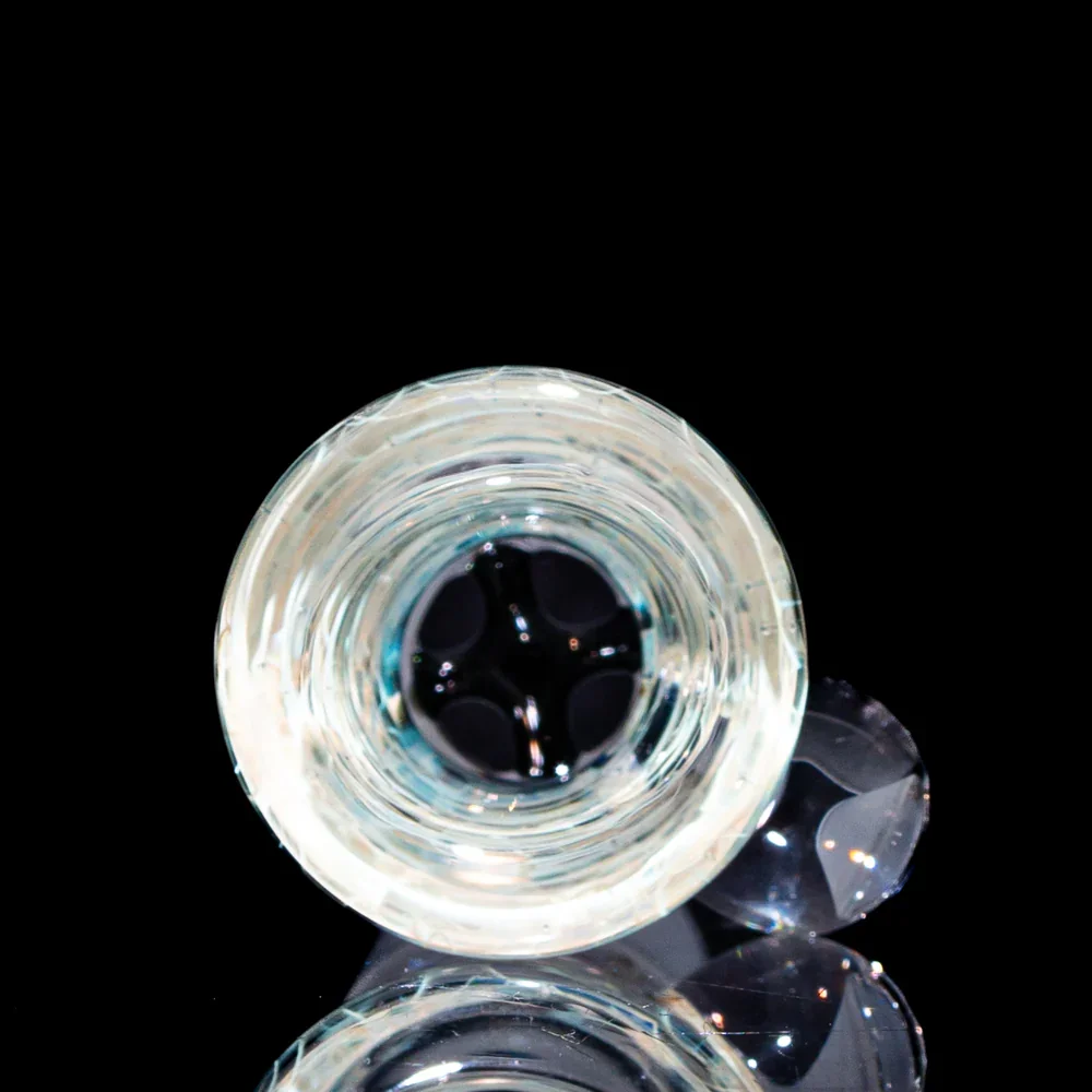 Llerandi Glass - Silver Fume Wrap Four Hole 18mm Slide - Image 2