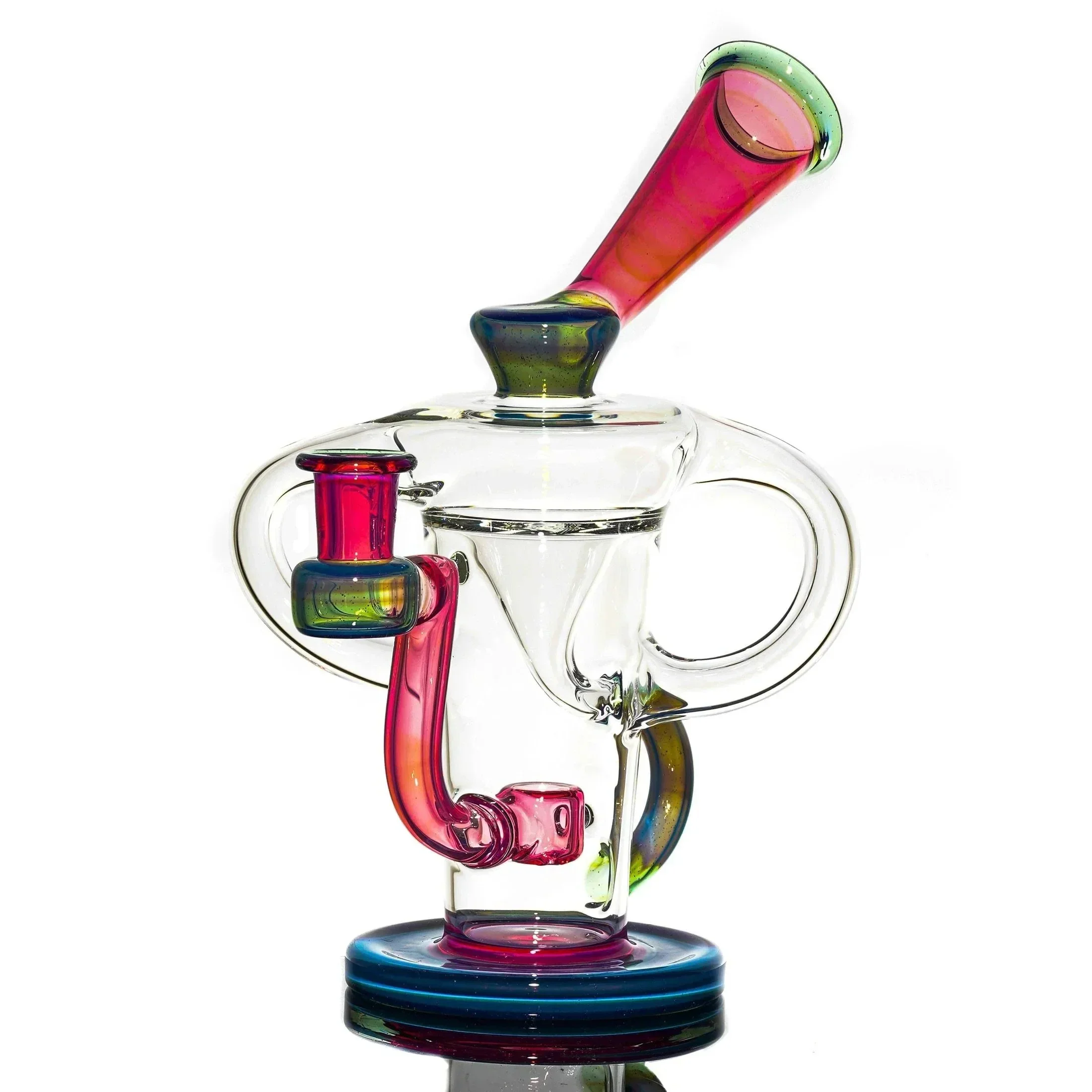 Stevie P - Clear, Karmaline & Blue Slyme Double Uptake Klein Recycler - Image 2