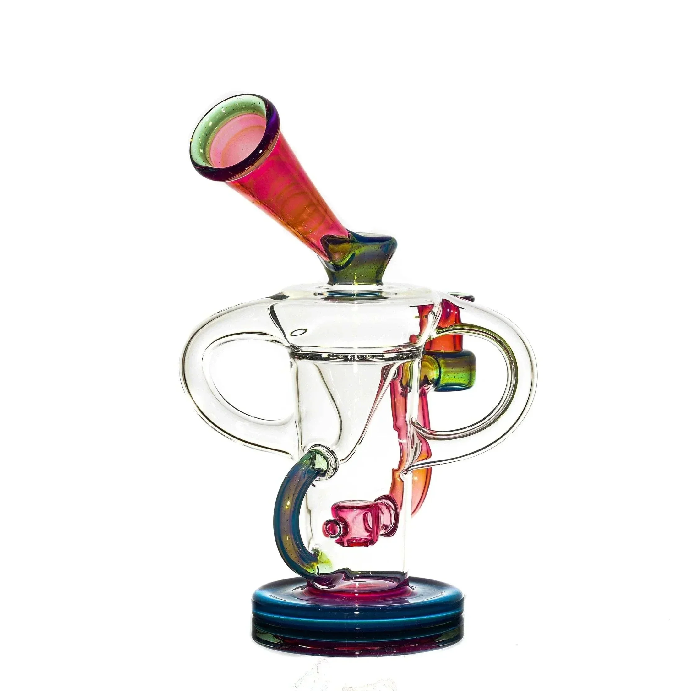 Stevie P - Clear, Karmaline & Blue Slyme Double Uptake Klein Recycler - Image 6