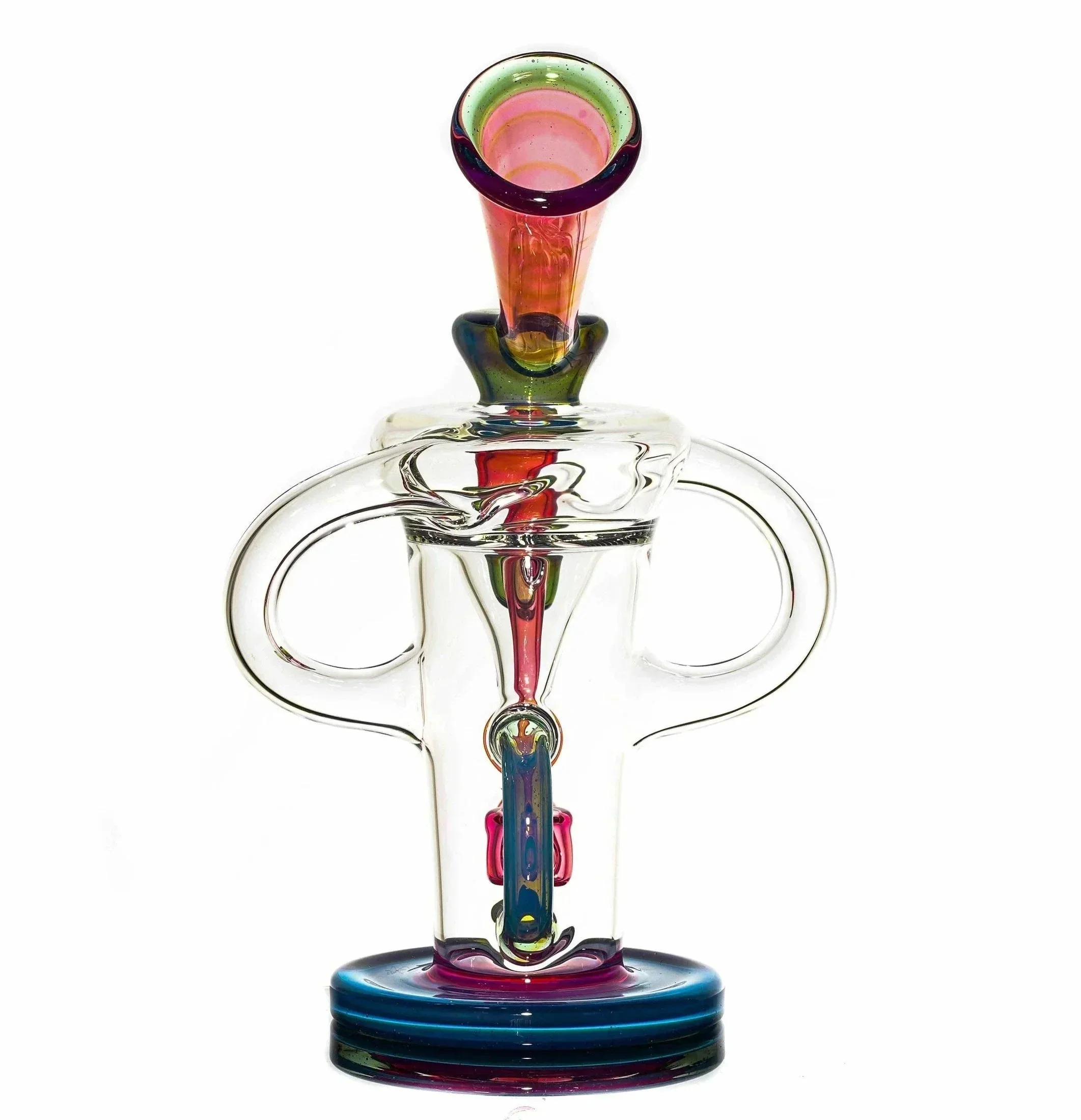 Stevie P - Clear, Karmaline & Blue Slyme Double Uptake Klein Recycler - Image 7