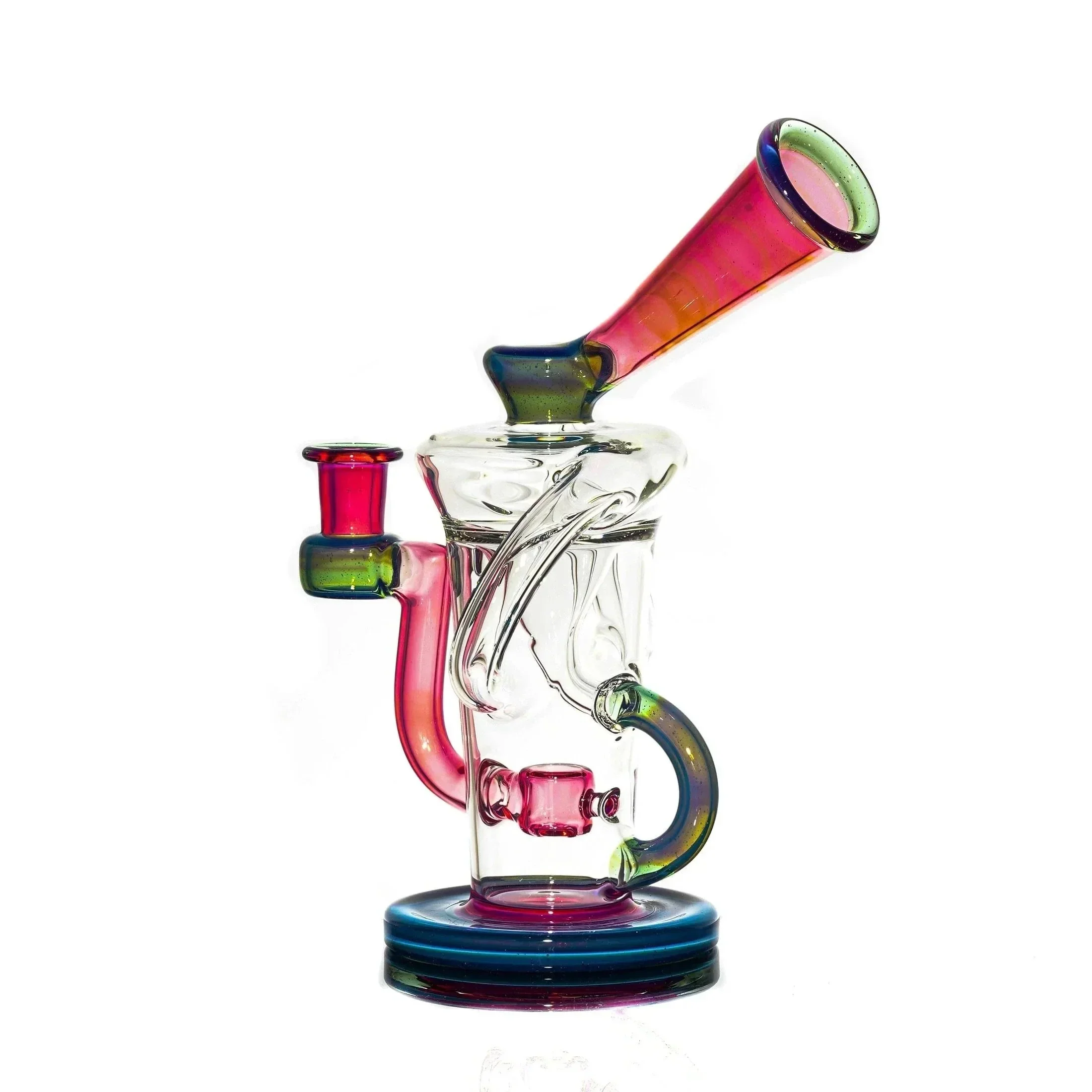 Stevie P - Clear, Karmaline & Blue Slyme Double Uptake Klein Recycler - Image 8