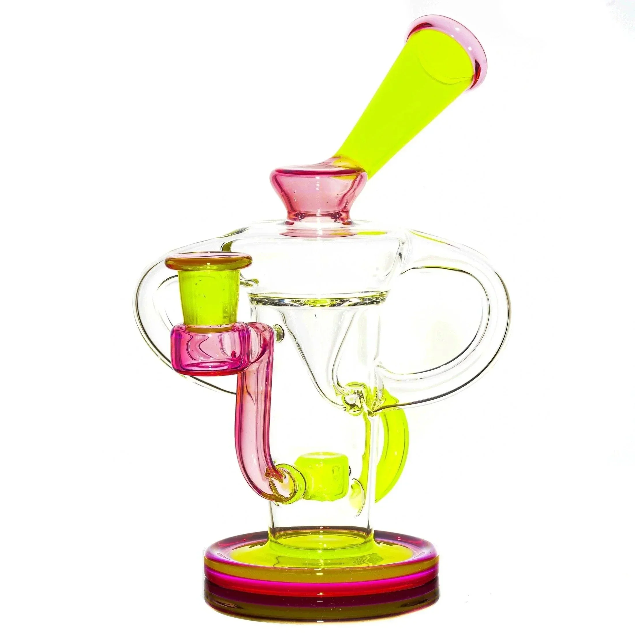 Stevie P - Clear, Karmaline & Lemon Drop Double Uptake Klein Recycler - Image 2