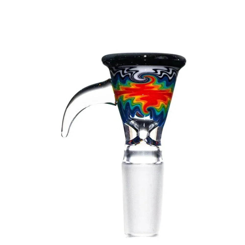 Stevie P - Black & White Rainbow Fade Linework Mini Beaker - Image 10